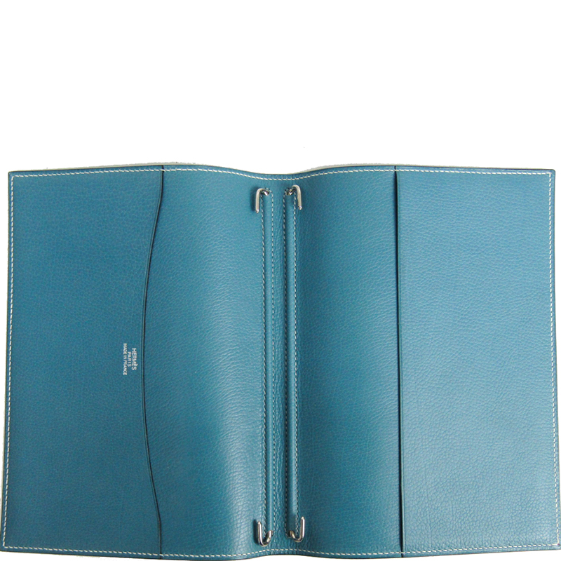 

Hermes Blue Leather Agenda Planner Cover