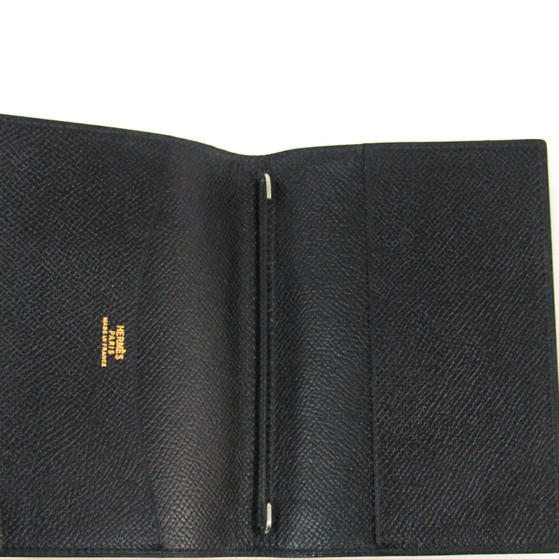 

Hermes Black Leather Agenda Planner Cover