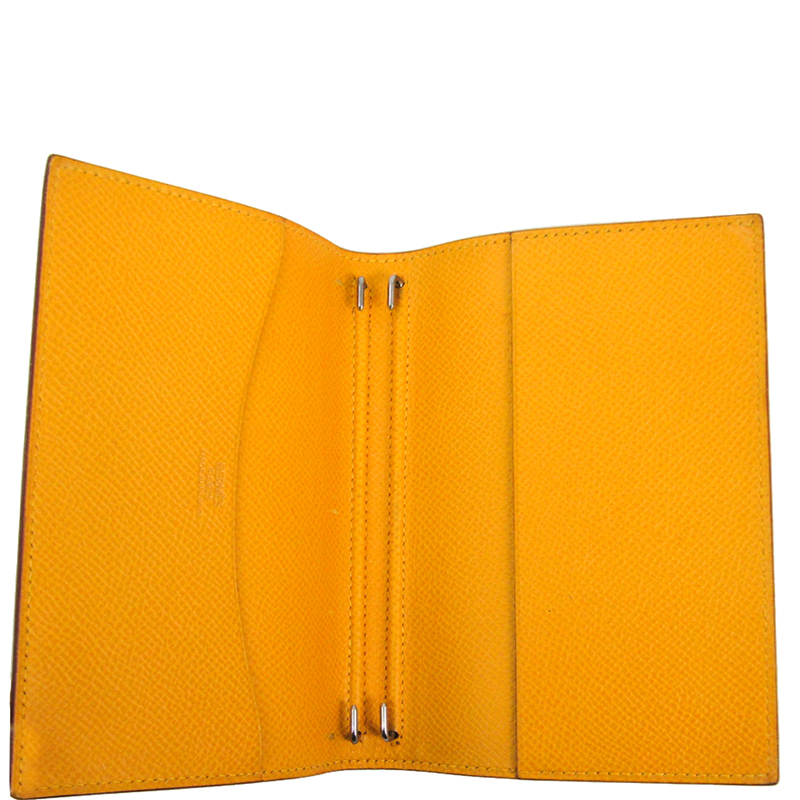 

Hermes Yellow Leather Agenda Planner Cover