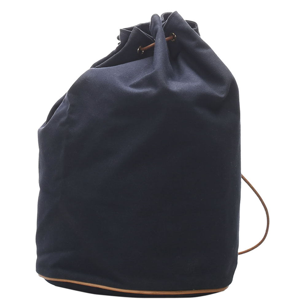 

Hermes Blue Canvas Polochon Mimile Bag