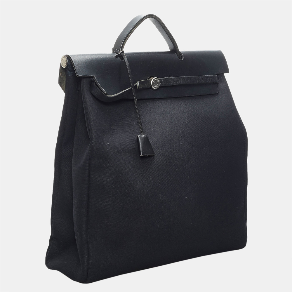 

Hermes Black Herbag Backpack