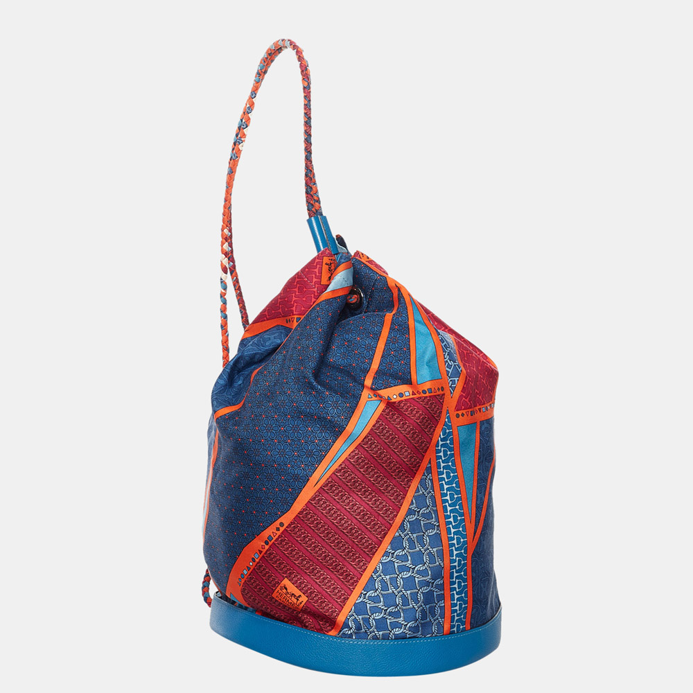 

Hermes Blue Sac Soie Cool