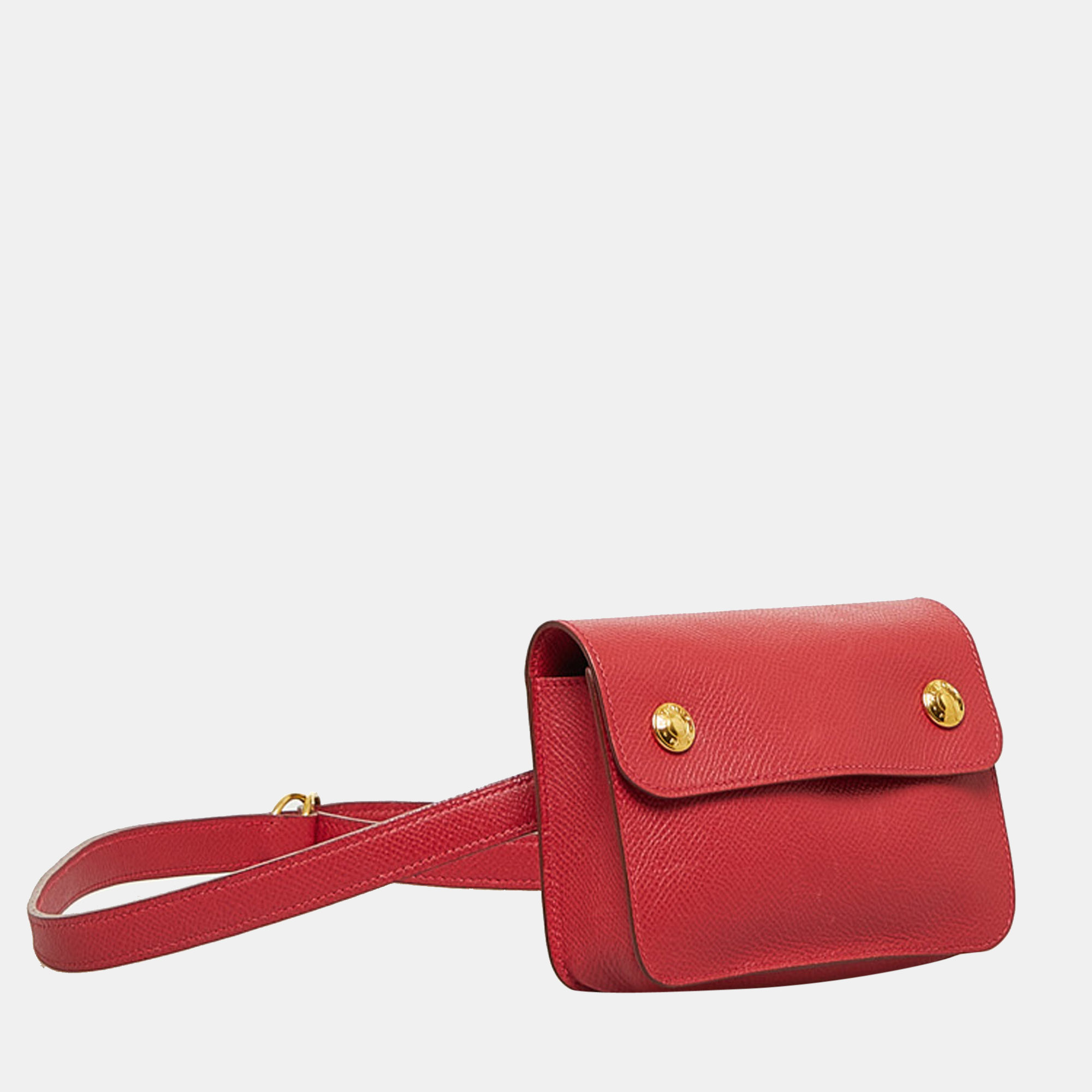 

Hermes Courchevel Pochette Bumbag, Red