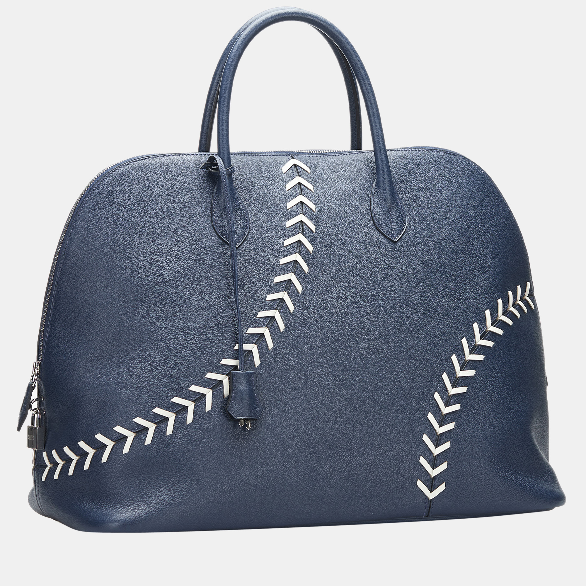 

Hermes Blue Baseball Bolide Bag