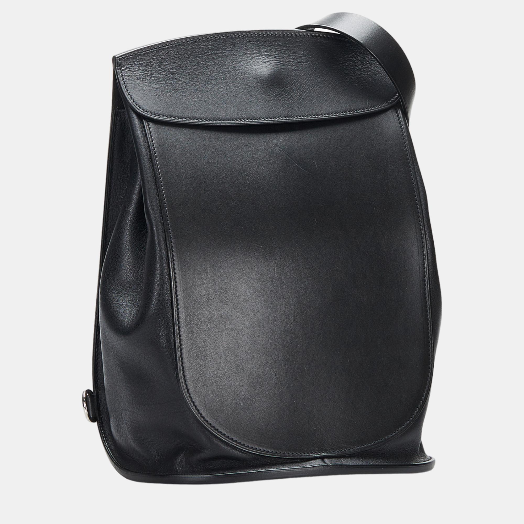 

Hermes Black Sacoche Pour Selle