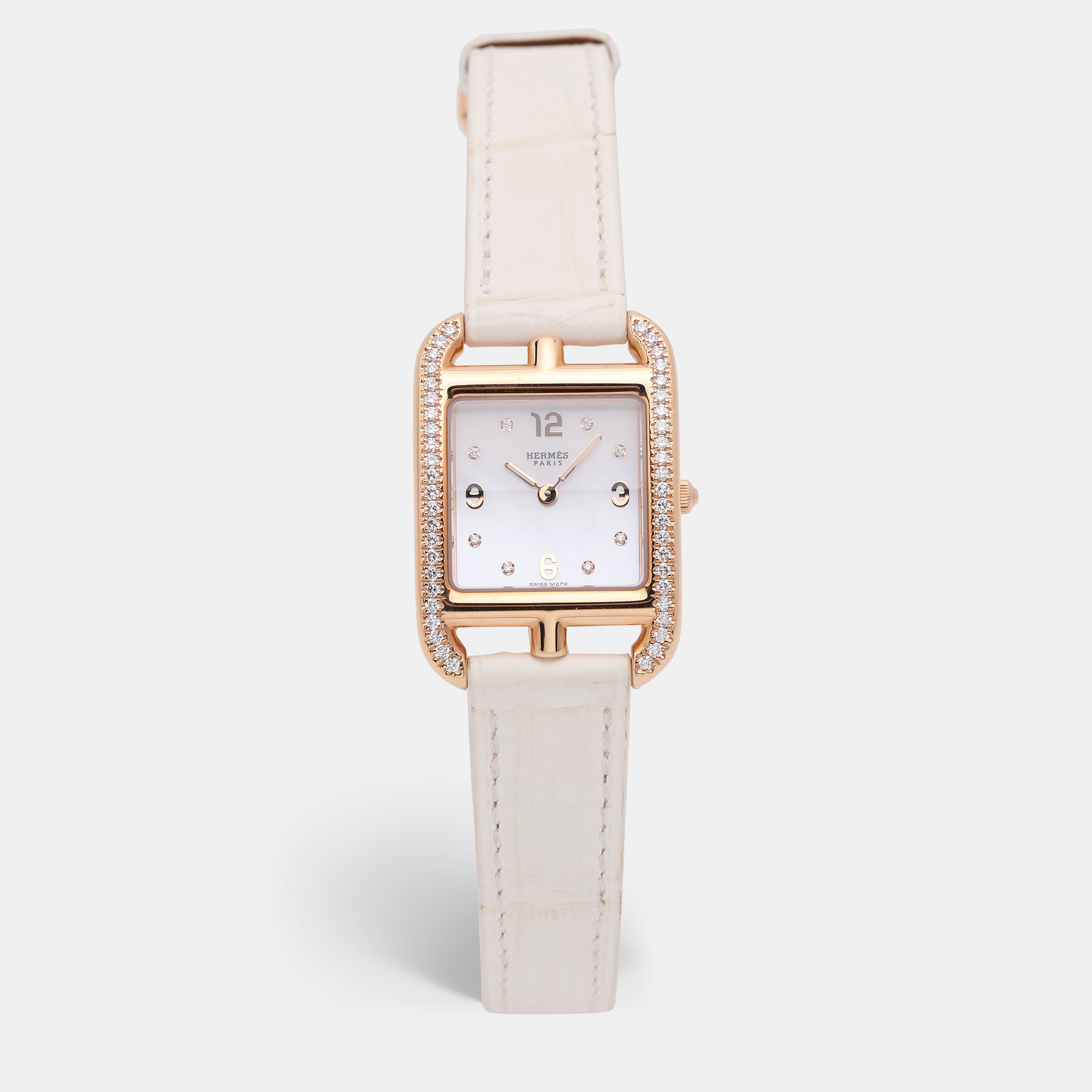 

Hermes White Mother of Pearl Diamonds