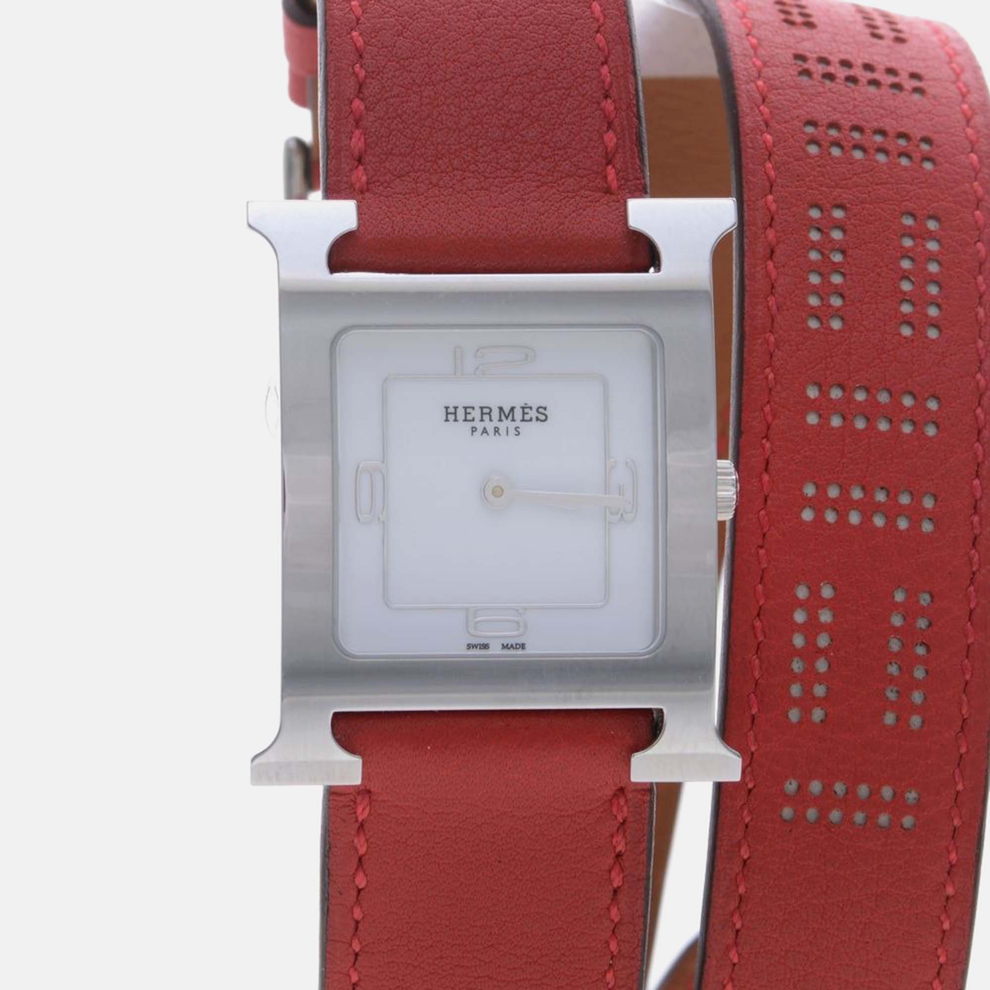 

Hermes Heure H HH1.510e Quartz Silver Stainless Steel Women's Wristwatch 30 mm