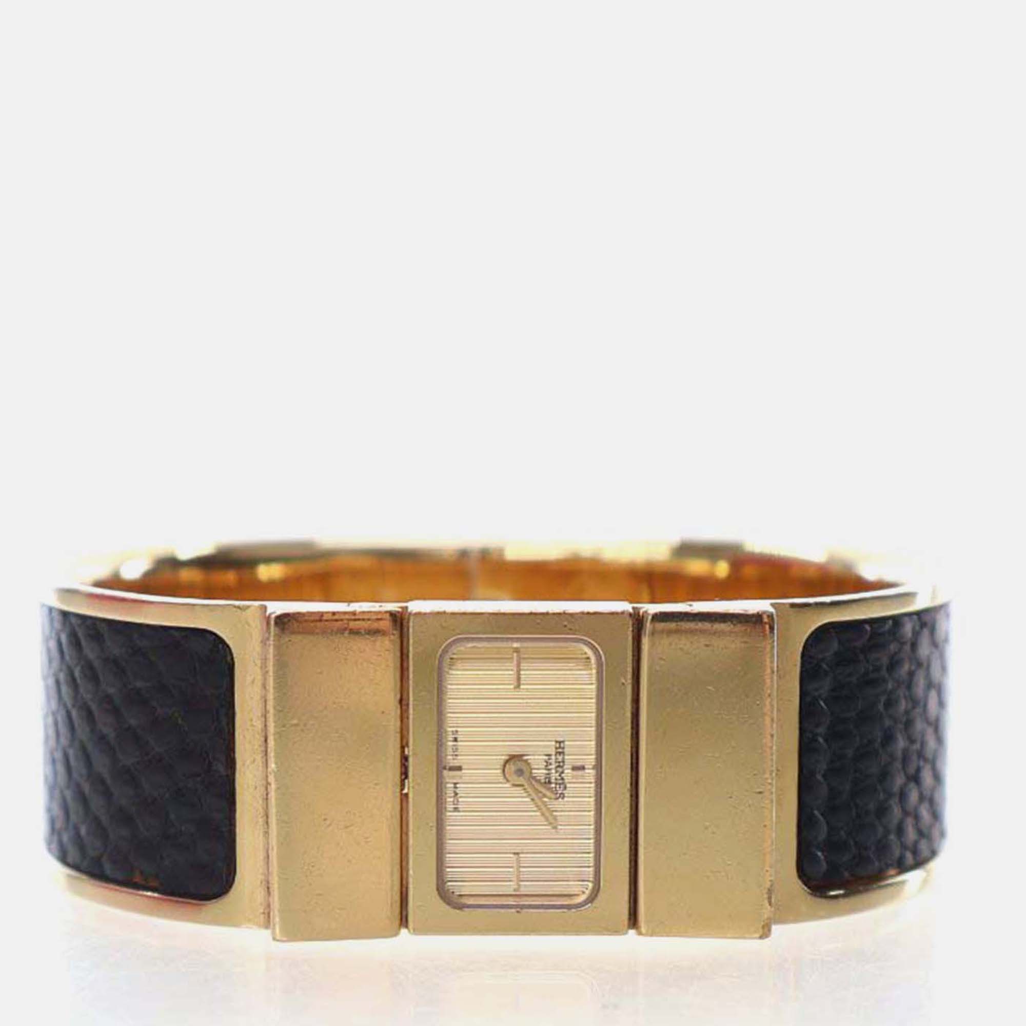 

Hermes Loquet Watch, Gold