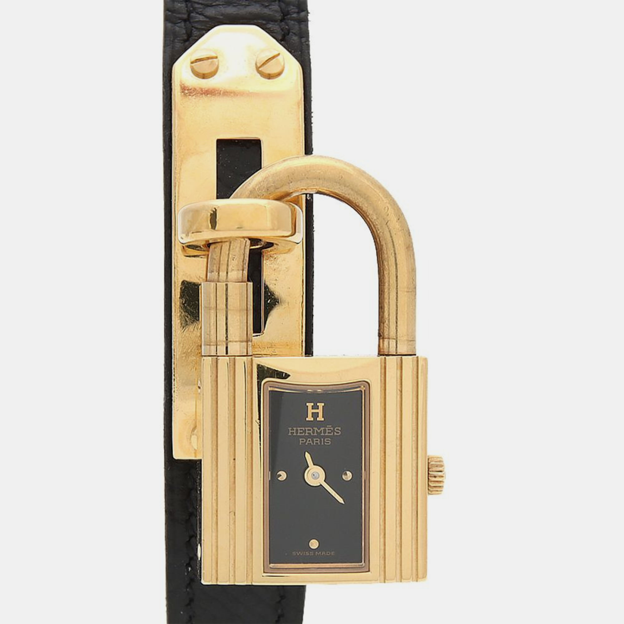 

Hermes Kelly Quartz Stainless Steel Women's Wristwatch 20 mm, Black