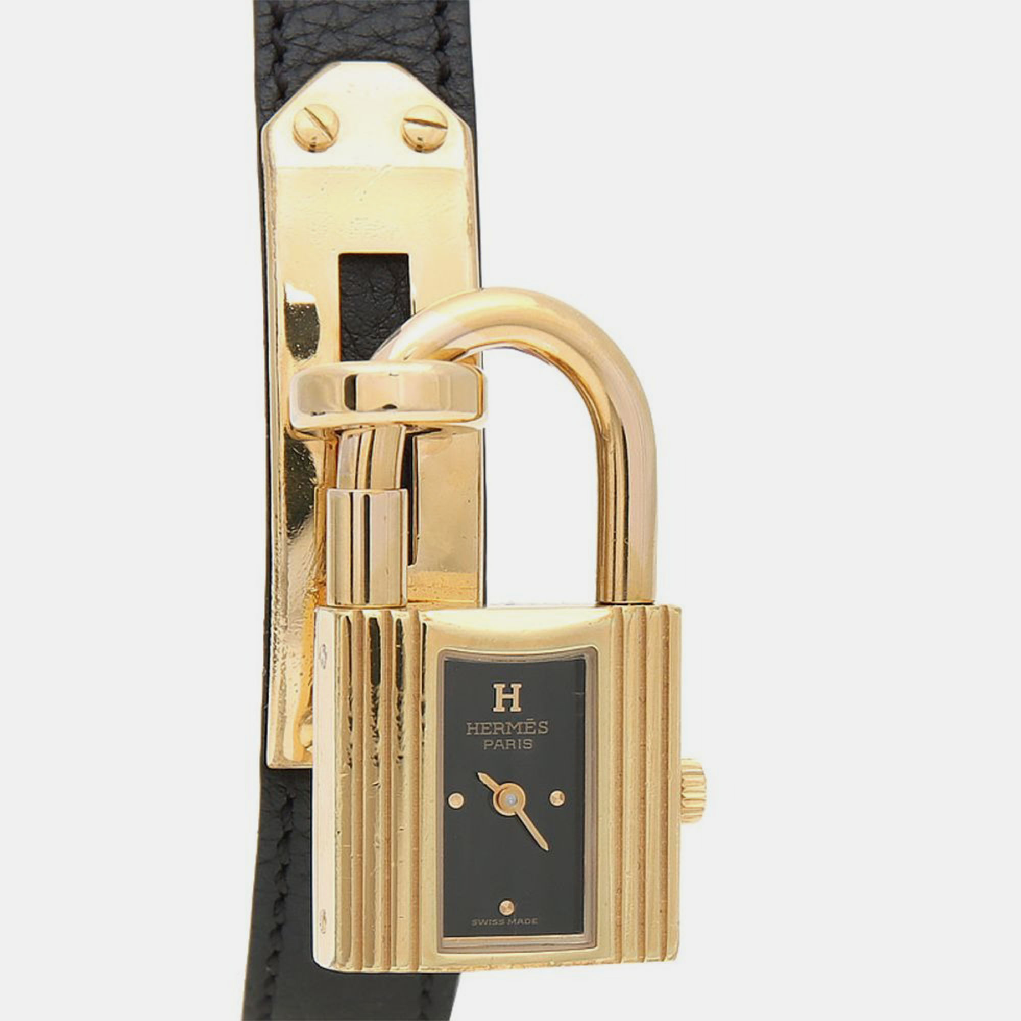 

Hermes Kelly Quartz Stainless Steel Women's Wristwatch 20 mm, Black