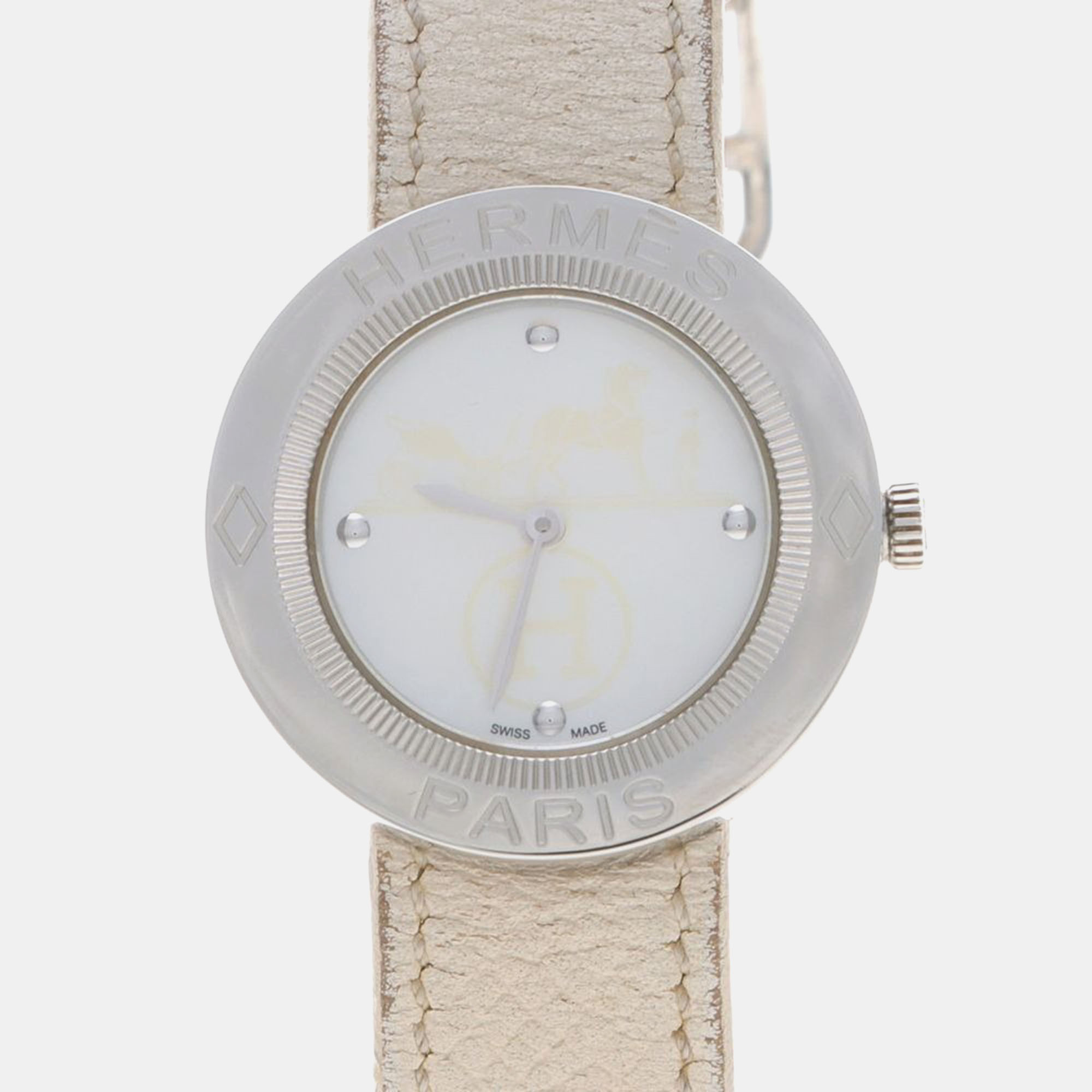 

Hermes Passe Passe PP1.410 Quartz White Stainless Steel Women's Wristwatch 30 mm