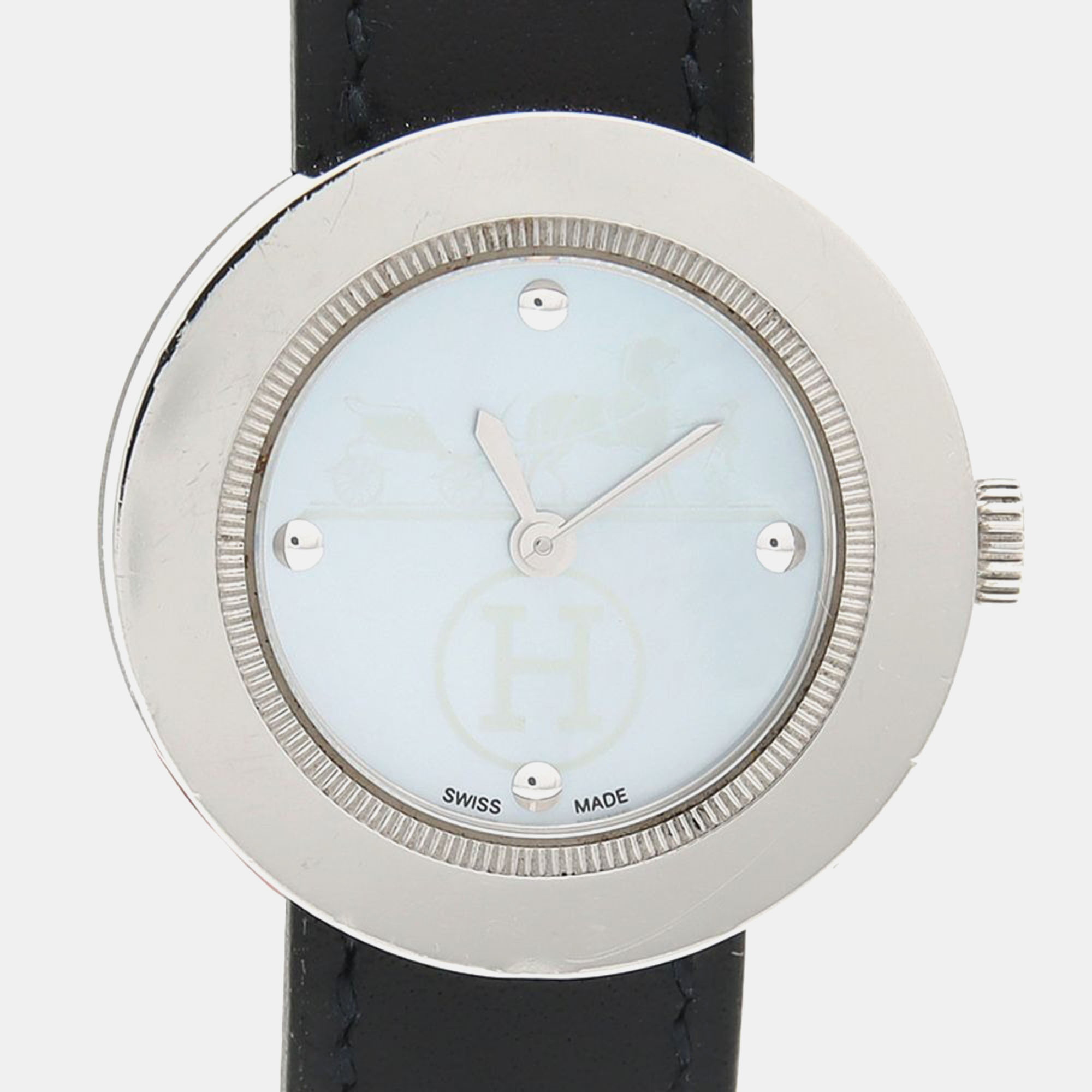 

Hermes Passe Passe PP1.210 Quartz MOP Stainless Steel Women's Wristwatch 26 mm, Blue