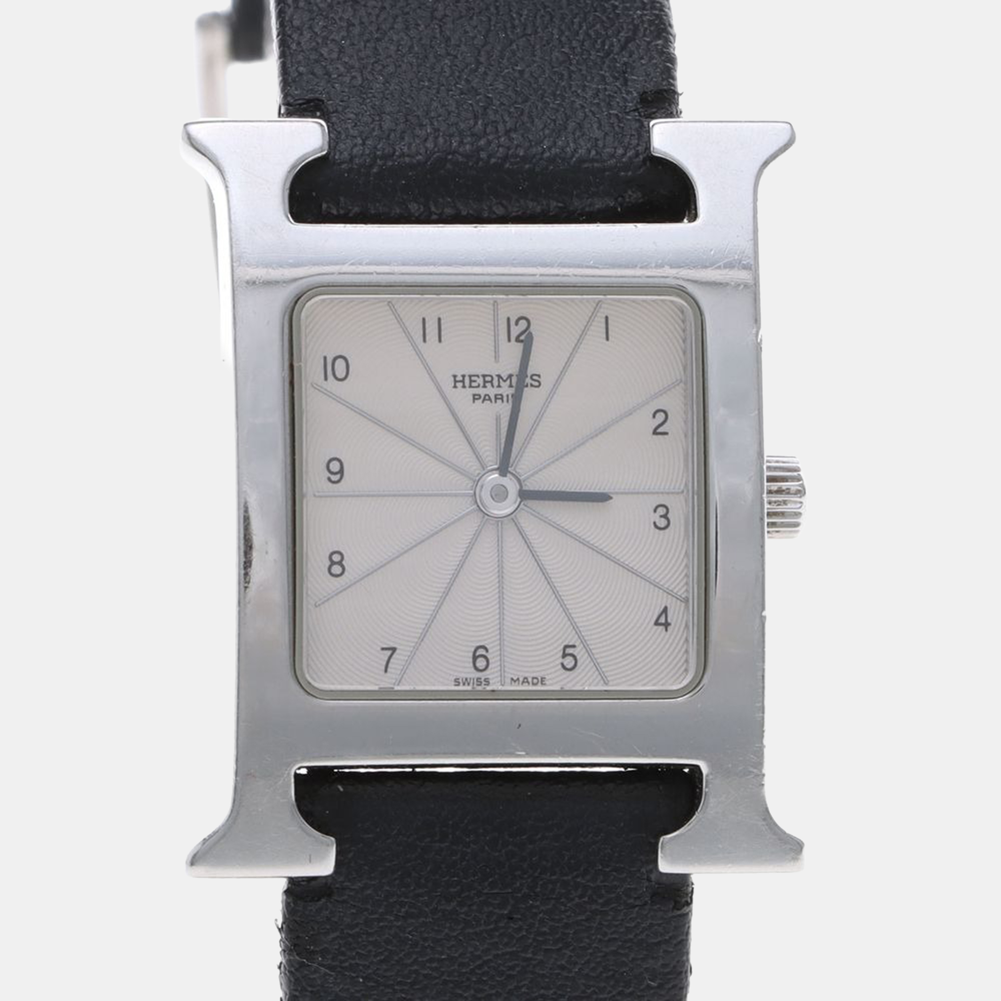 

Hermes H Heure HH1.210 Quartz Stainless Steel Women's Wristwatch 21 mm, White