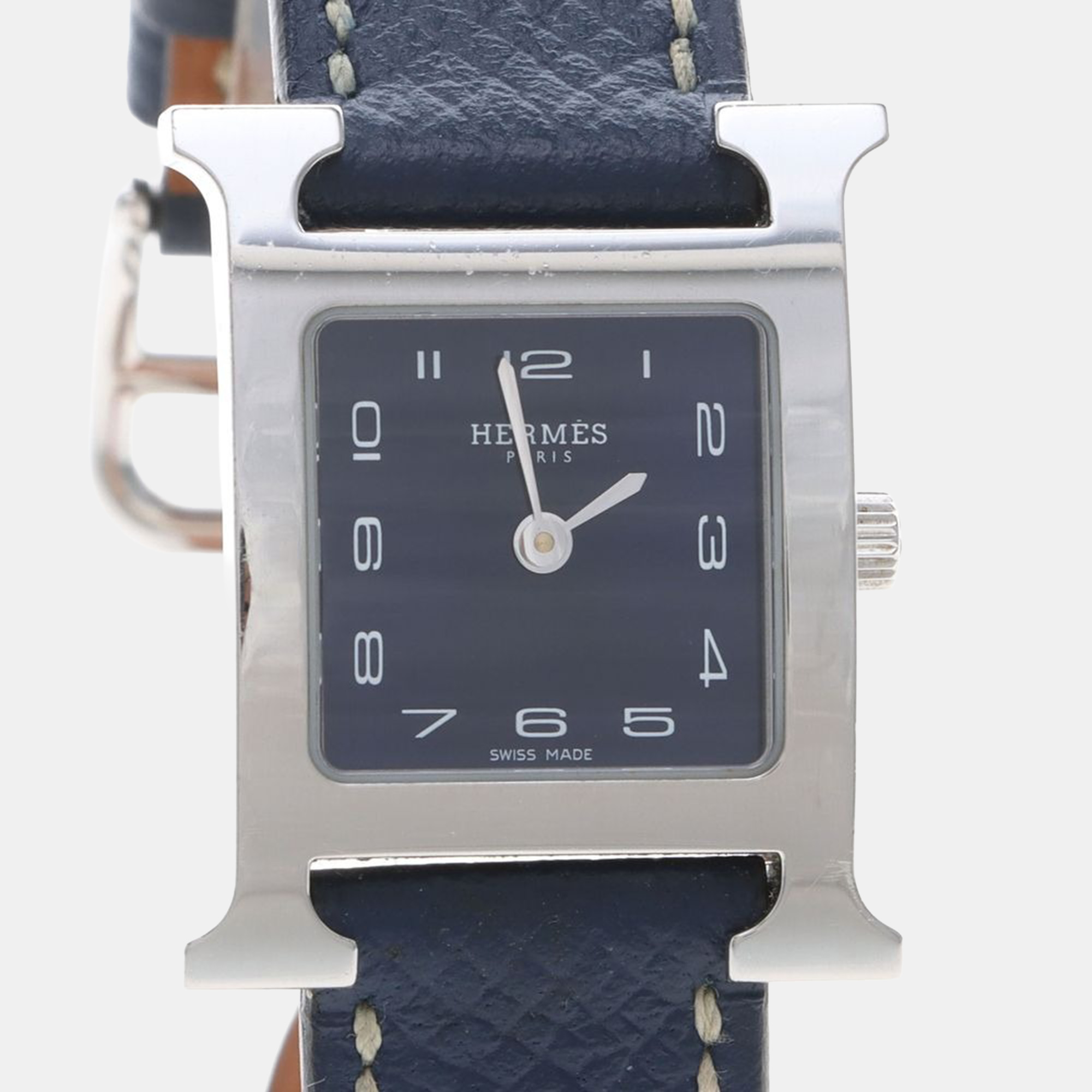 

Hermes Heure H HH1.210 Quartz Stainless Steel Womens Wristwatch, Blue