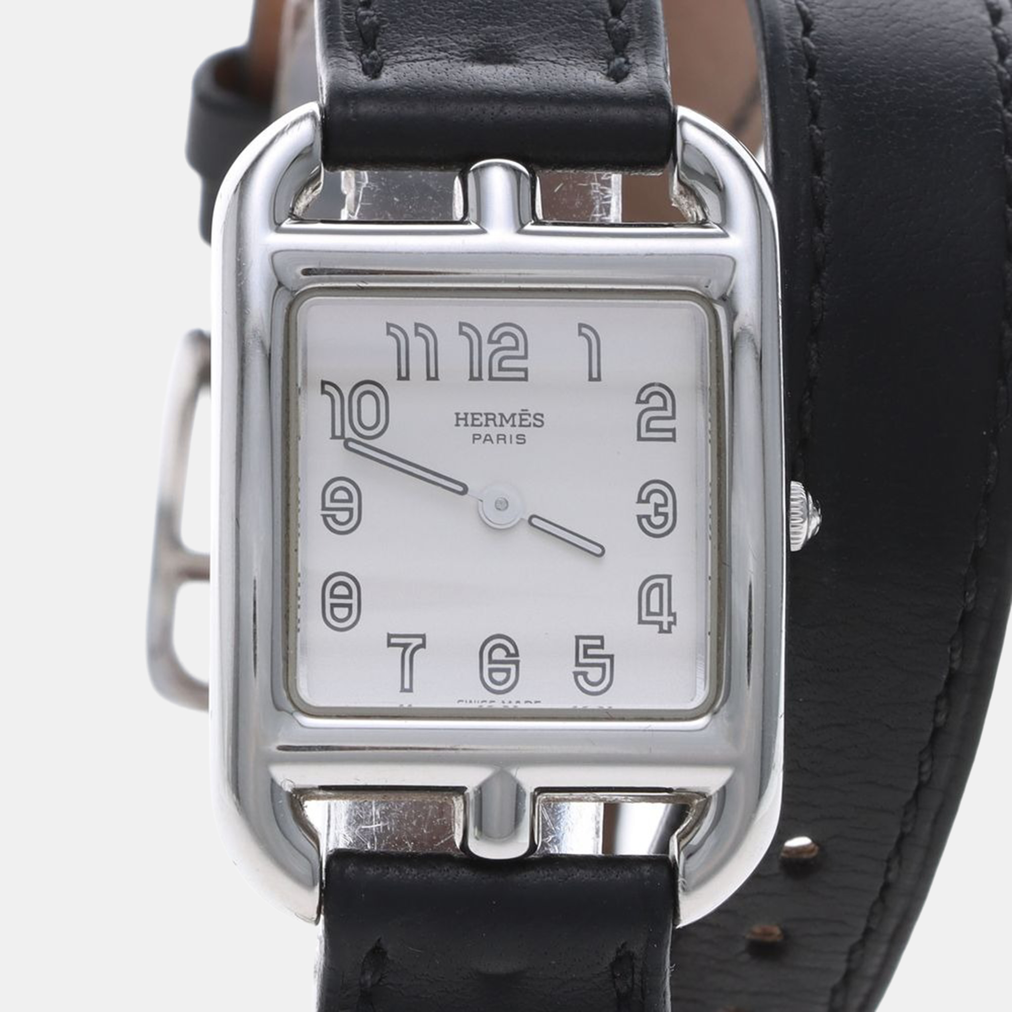 

Hermes Cape Cod CC1.210 Quartz Stainless Steel Womens Wristwatch 23 mm, White