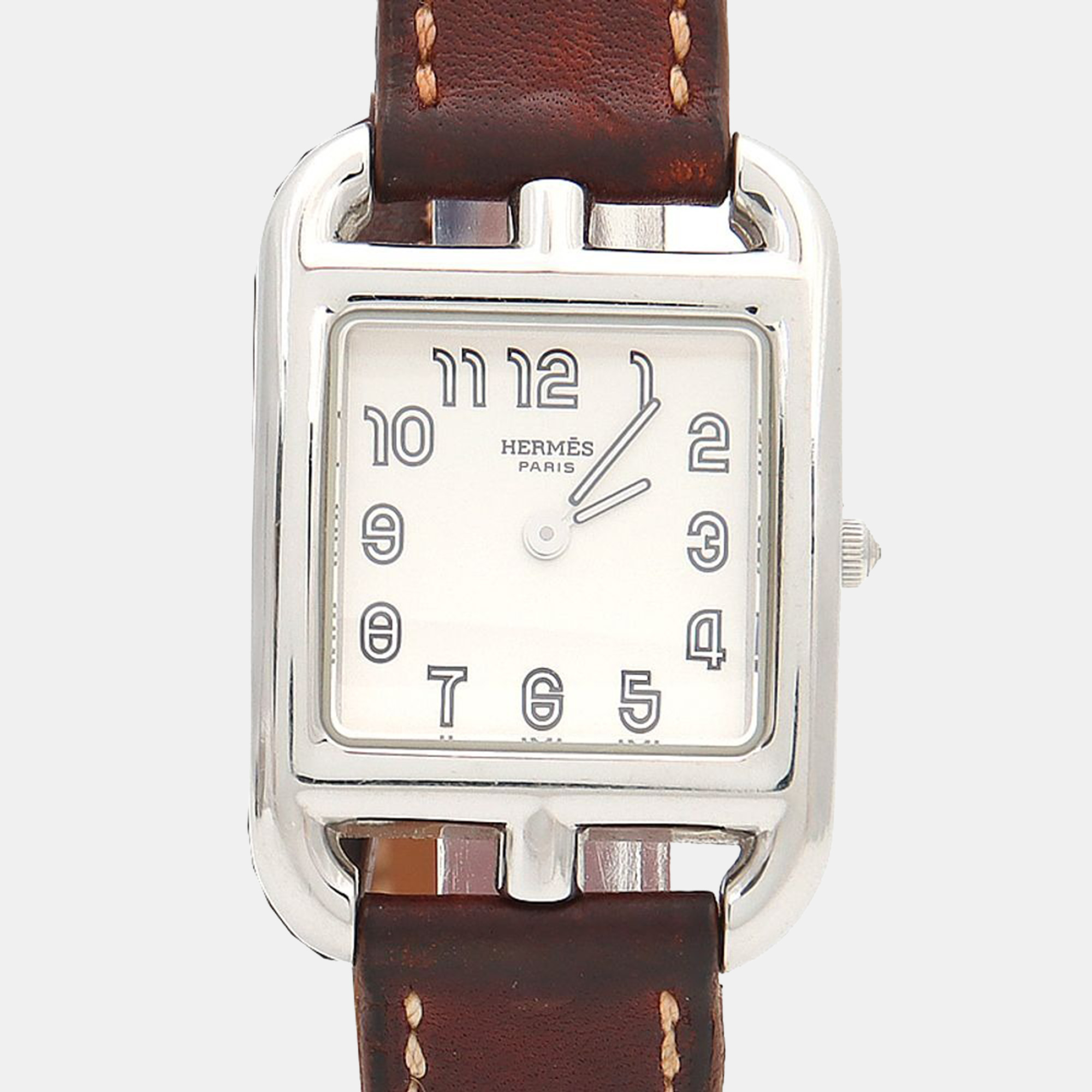 

Hermes Cape Cod CC1.210 Quartz Stainless Steel Womens Wristwatch 23 mm, White