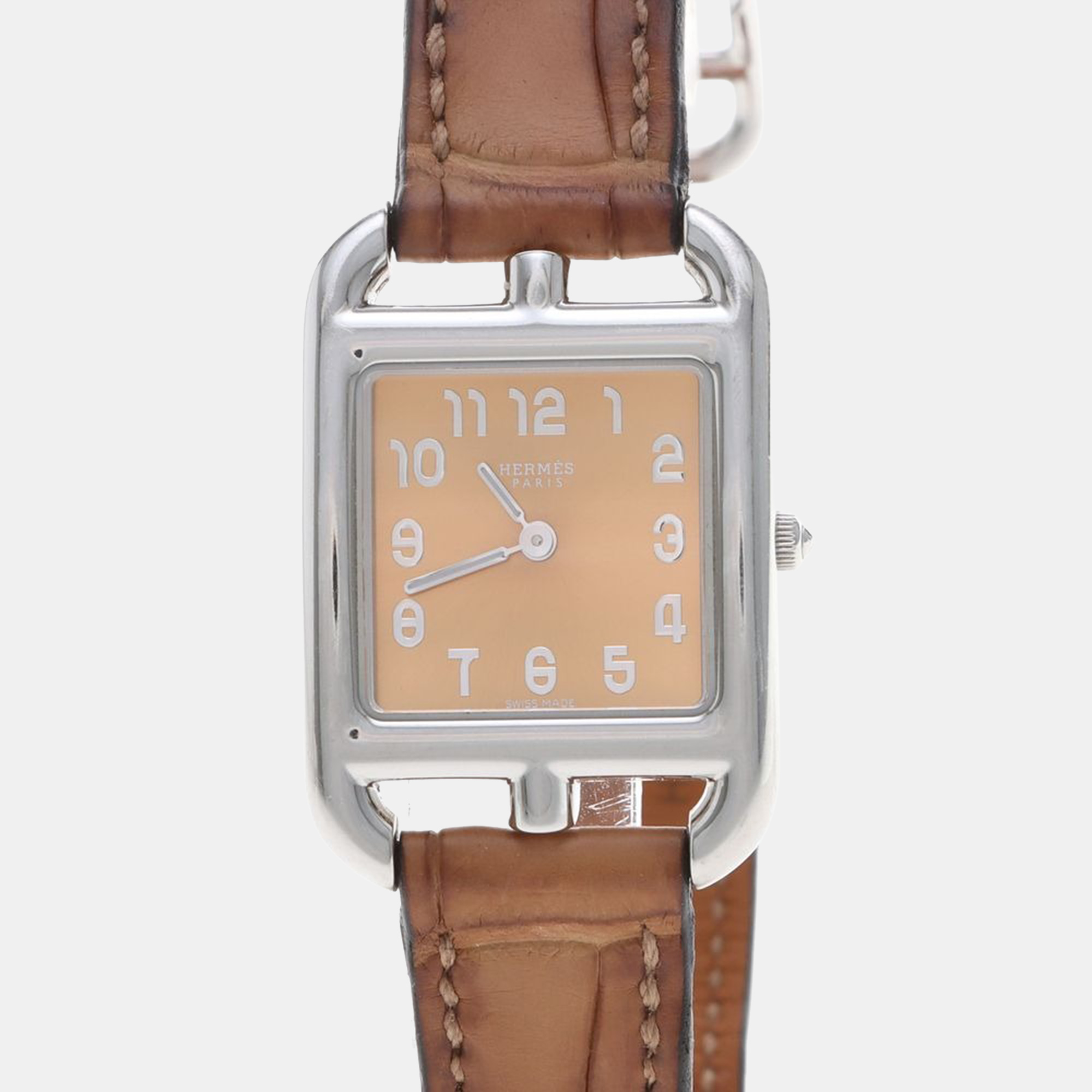 

Hermes Cape Cod CC1.210c Quartz Stainless Steel Womens Wristwatch 23 mm, Pink