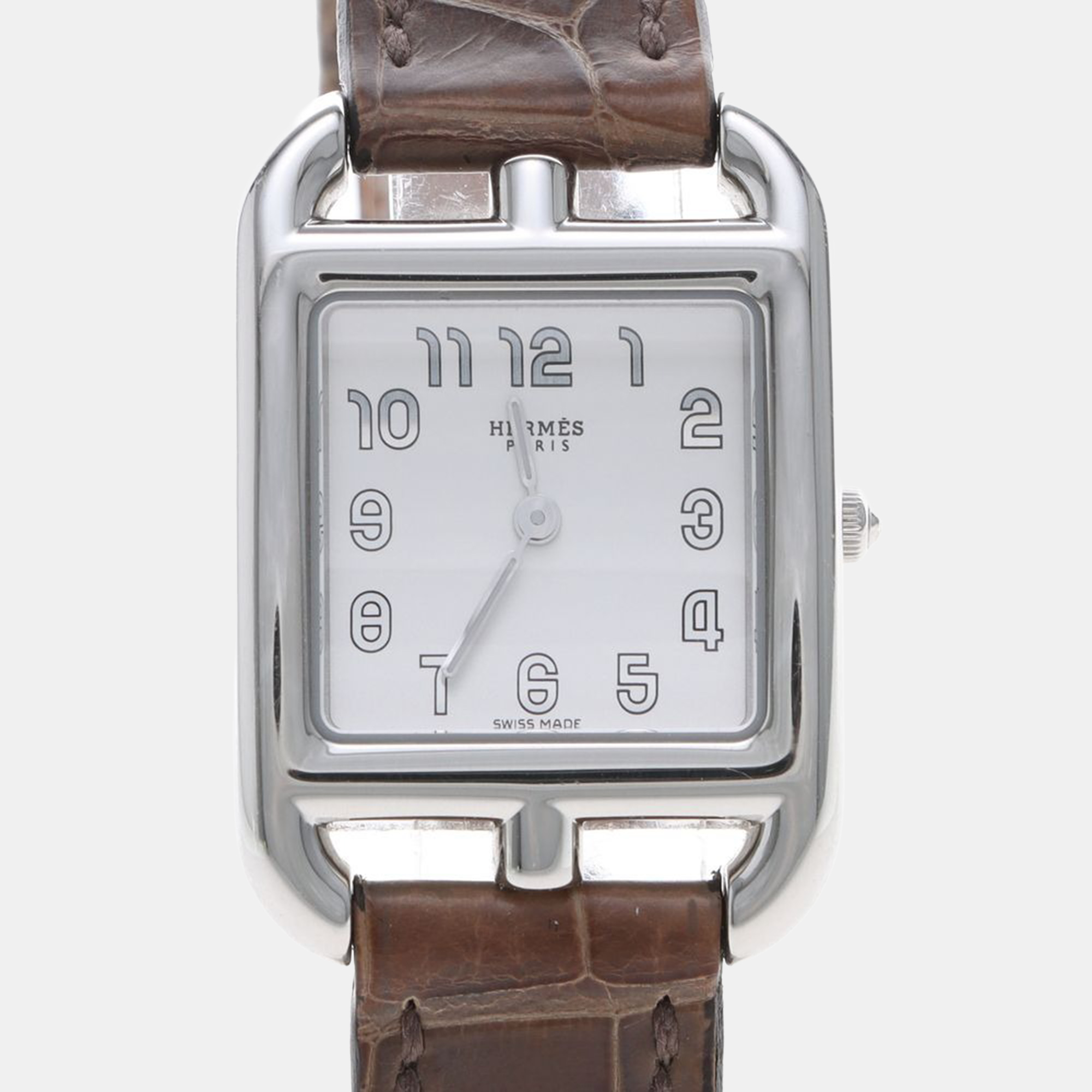 

Hermes Cape Cod CC1.210a Quartz Stainless Steel Womens Wristwatch 23 mm, Silver