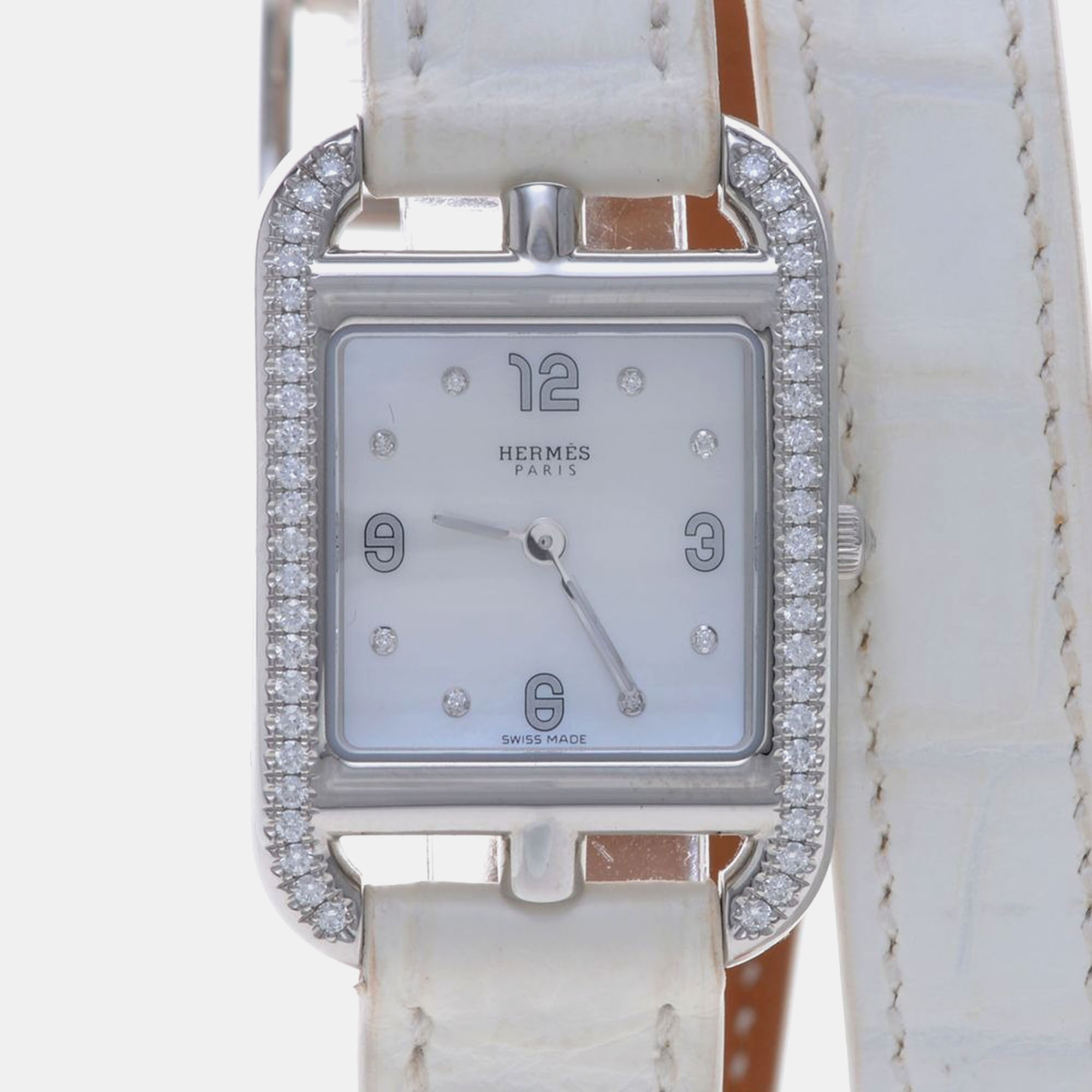 

Hermes Cape Cod CC1.232 Quartz Stainless Steel Women's Wristwatch 23 mm, White