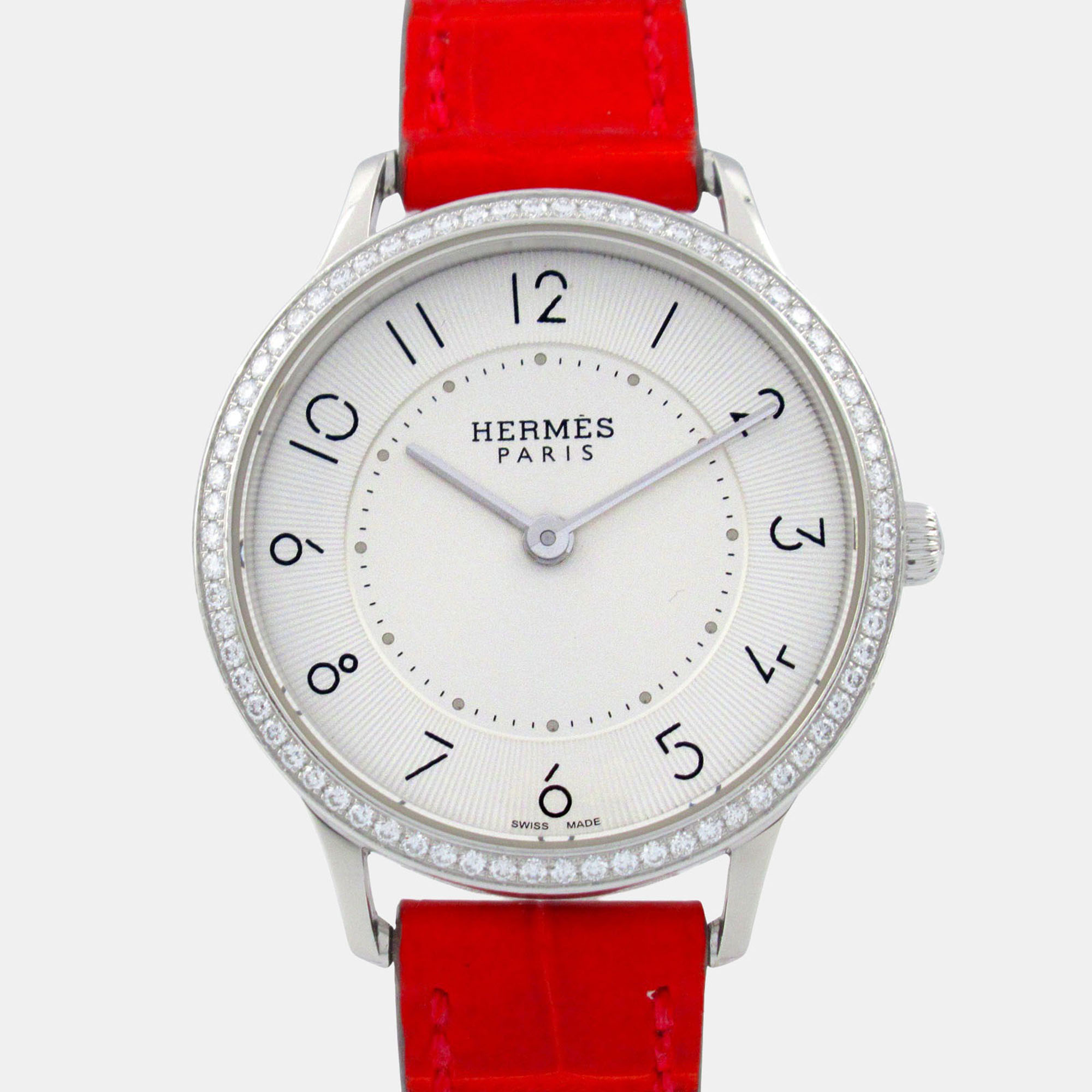 

Hermes Slim CA2.230 Quartz Silver Stainless Steel Women's Wristwatch 32 mm