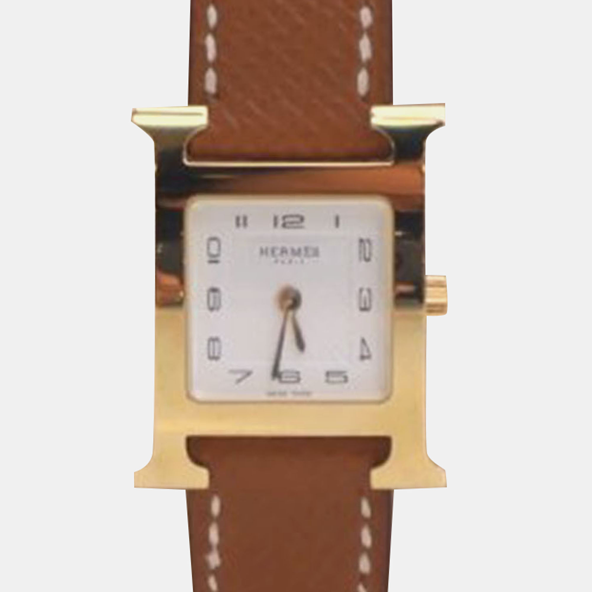 

Hermes Heure H HH1.201 Quartz Stainless Steel White Women's Wristwatch 21 mm