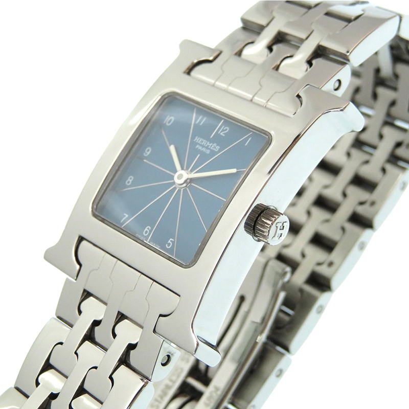 

Hermes Blue Stainless Steel H Hh1.210 Women's Wristwatch