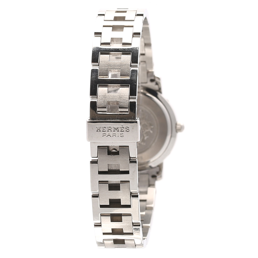 

Hermes Black Stainless Steel Clipper Quartz CL4.210 Women's Wristwatch