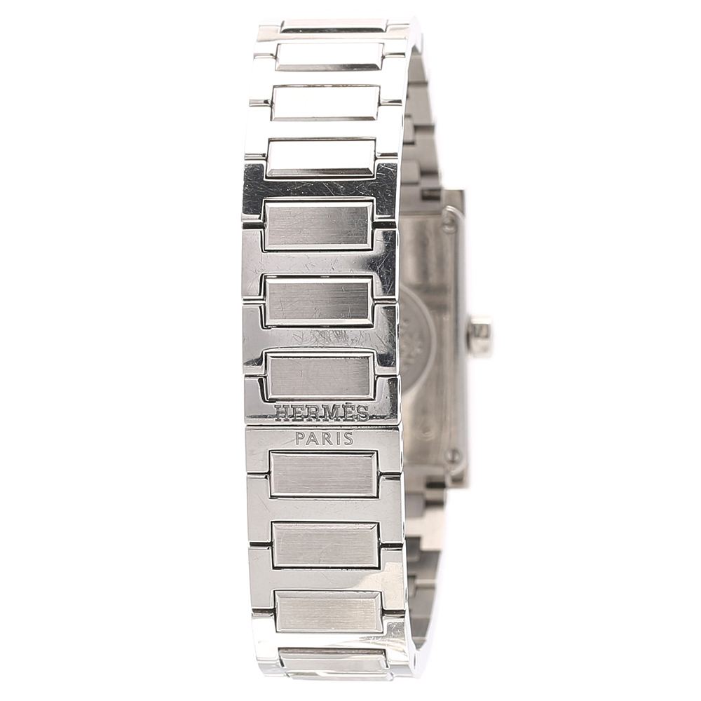 

Hermes Purple Stainless Steel Tandem Ta1.210 Women's Wristwatch