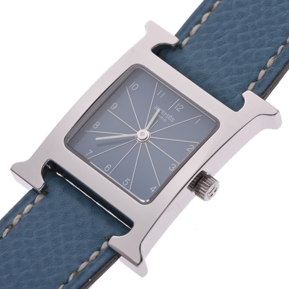 

Hermes Blue Stainless Steel Ramsis HH1.210 Women's Wristwatch