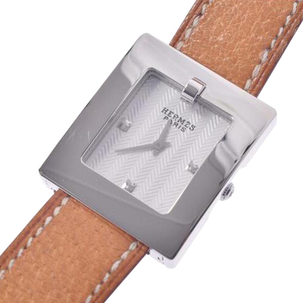 

Hermes Silver Stainless Steel Belt BE1.210 Quartz Women's Wristwatch