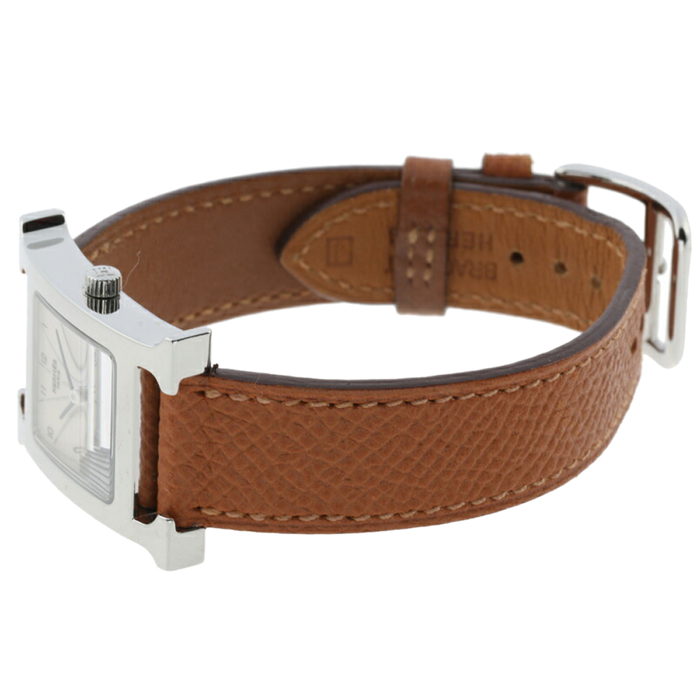 

Hermes Silver Stainless Steel H HH1.210 Women's Wristwatch