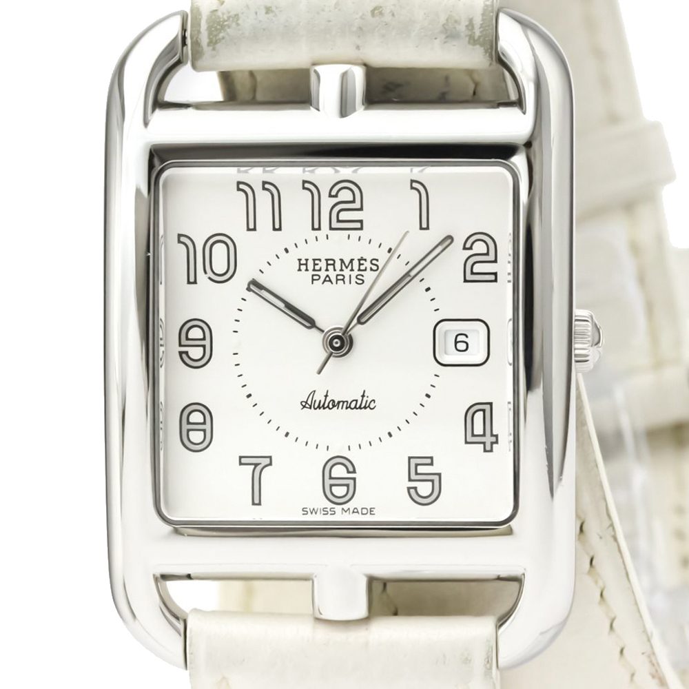 

Hermes Silver Stainless Steel Cape Cod Double Tour Automatic CC1.710 Women's Wristwatch 29 MM