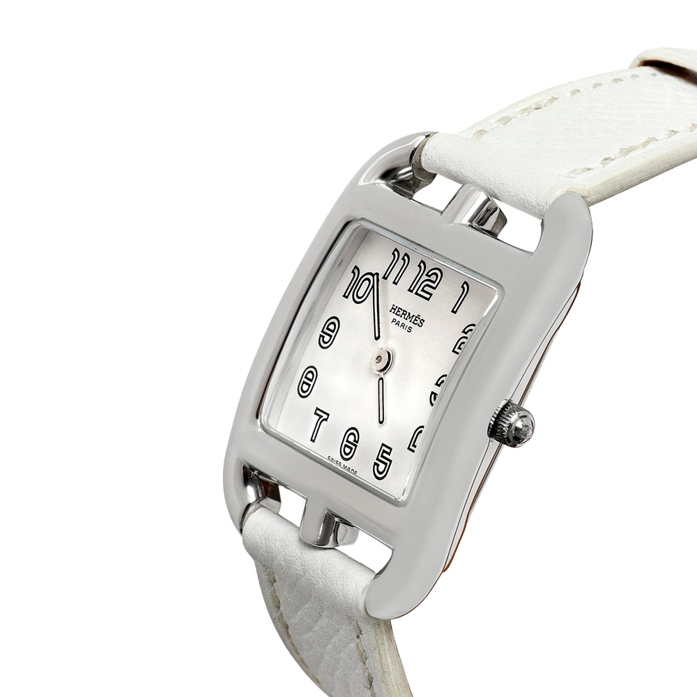 

Hermes Silver Stainless Steel Cape Cod CC1.210 Women's Wristwatch 29 MM