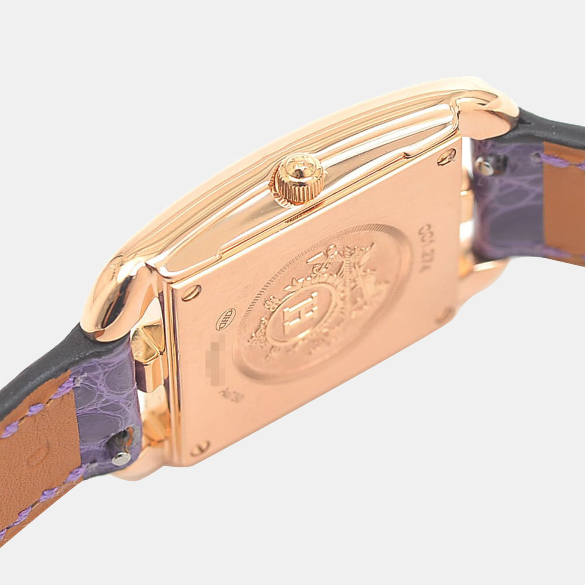 

Hermes MOP Diamonds 18K Rose Gold Cape Cod CC1.274 Women's Wristwatch 23 mm, White