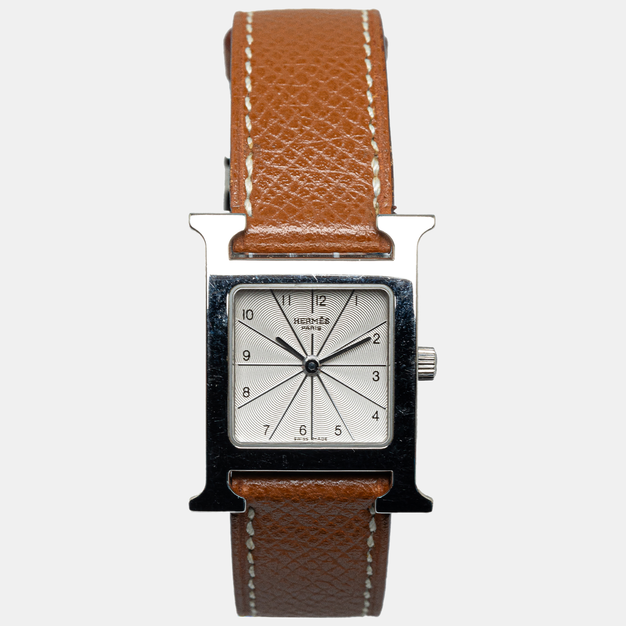 

Hermes Quartz Heure H Watch 24 mm × 29 mm, White