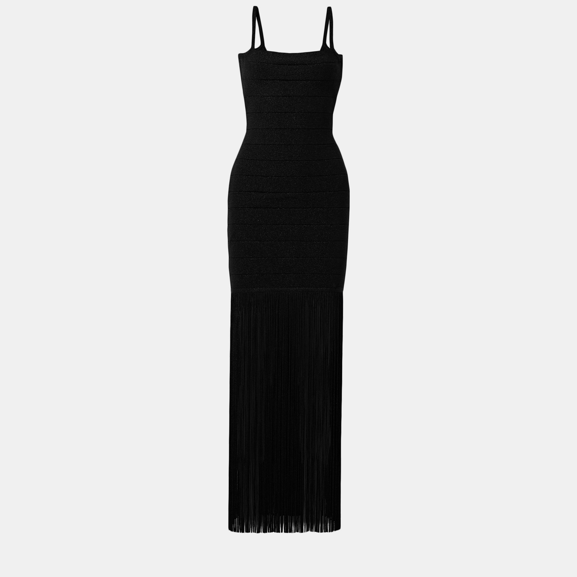 

Herve Leger Rayon Maxi Dress, Black