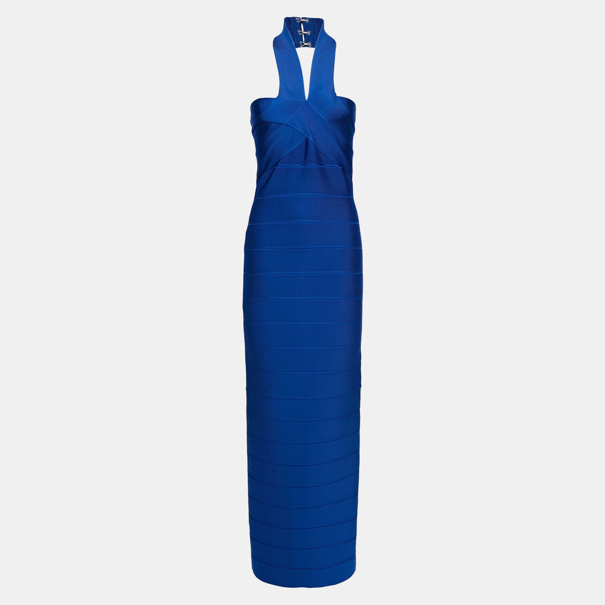 

Herve Leger Rayon Gown, Blue
