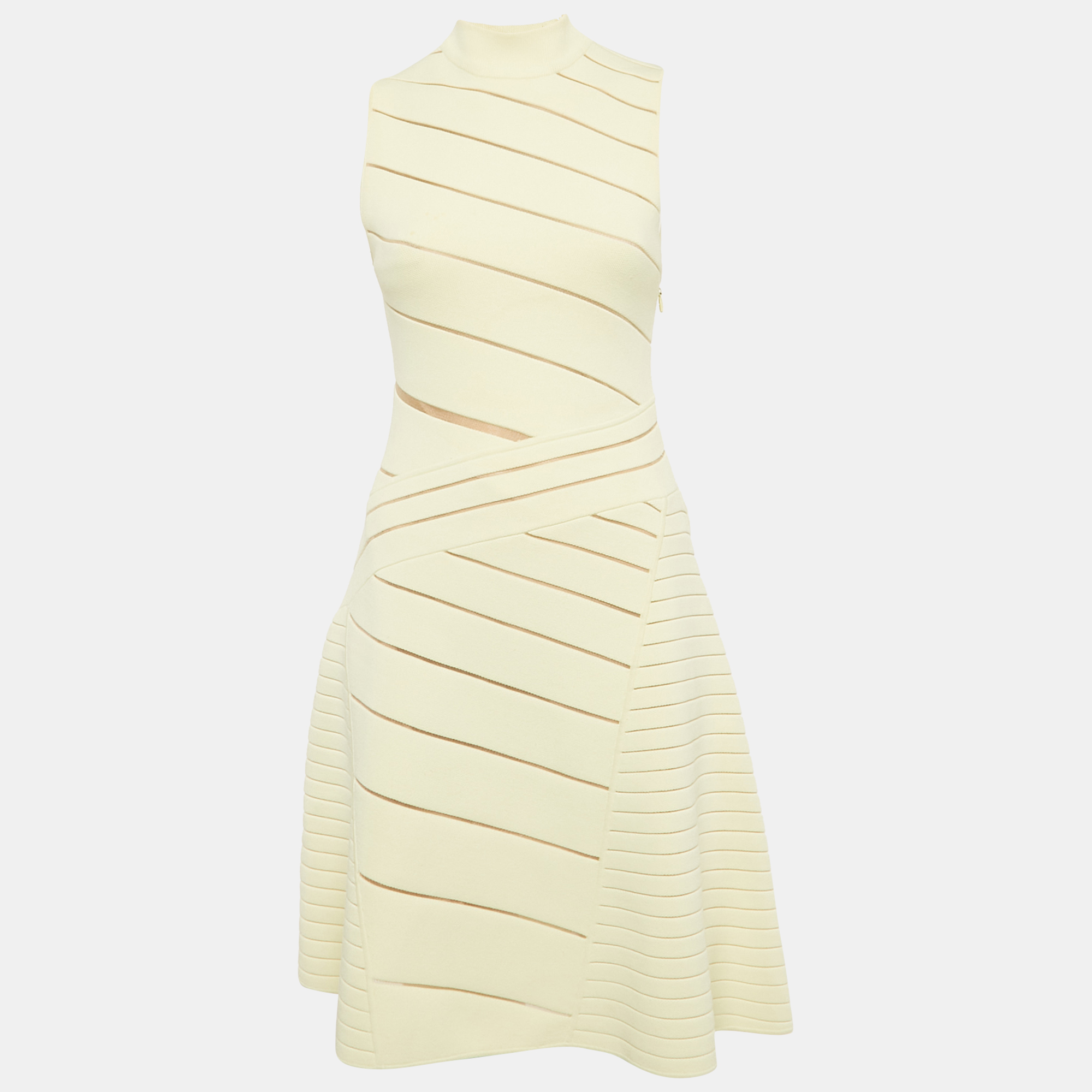 

Herve Leger Jersey Sleeveless High Neck Dress S, Yellow