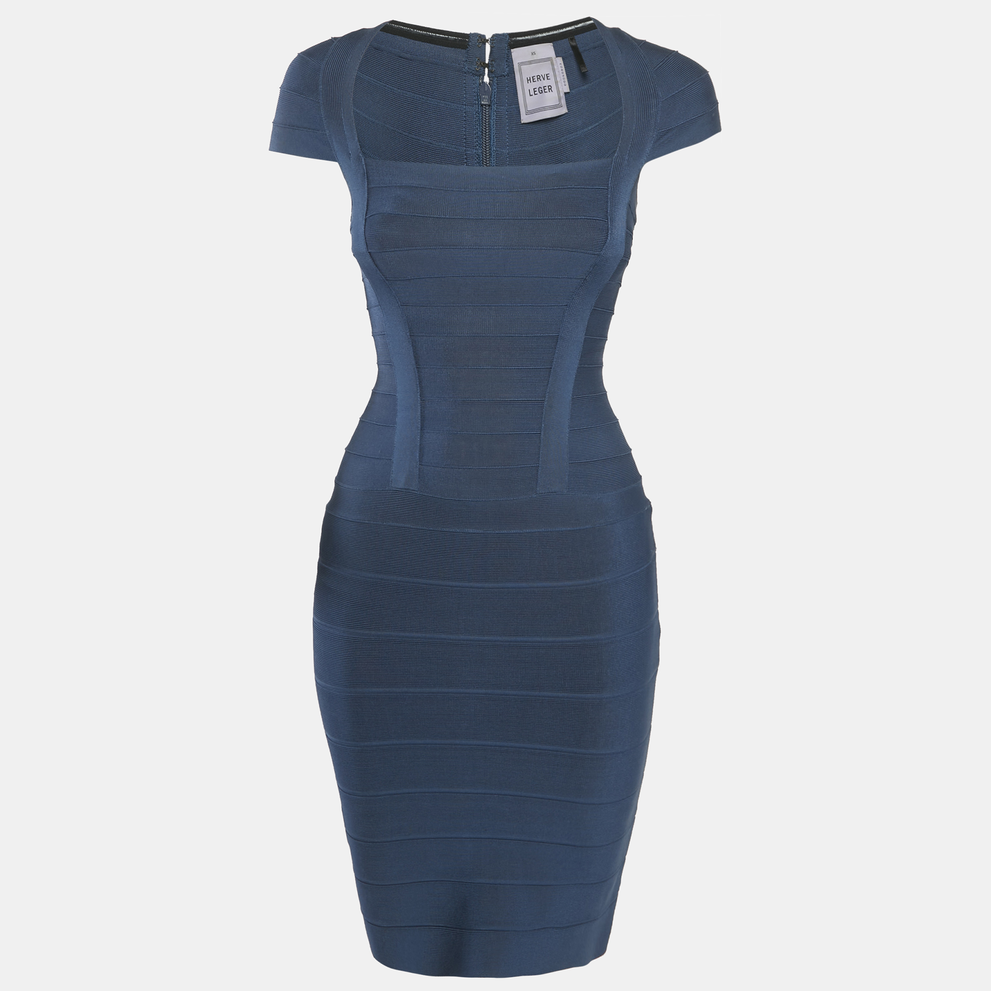 

Herve Leger China Blue Bandage Mini Dress XS