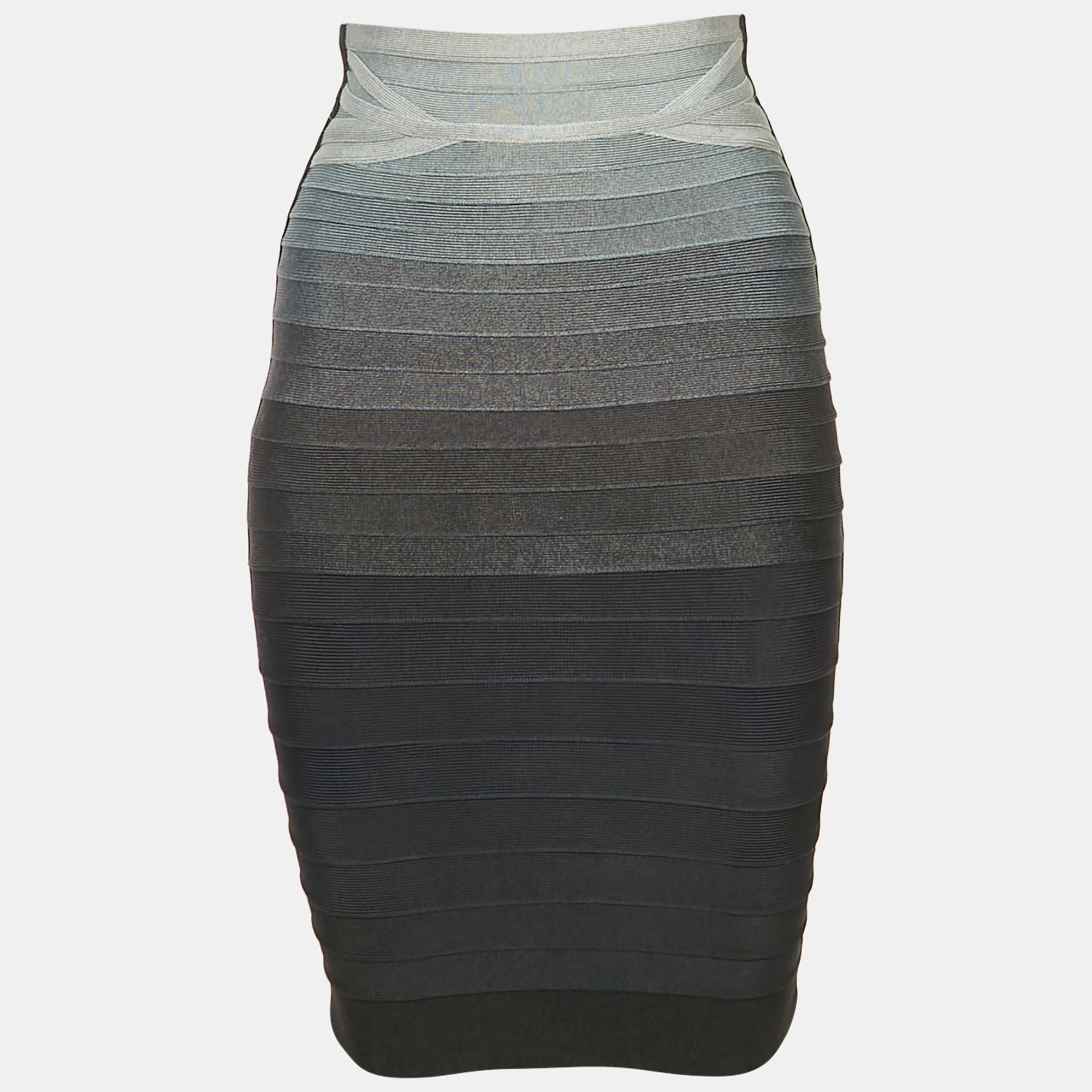 

Herve Leger Grey Bandage Knit Pencil Skirt XS