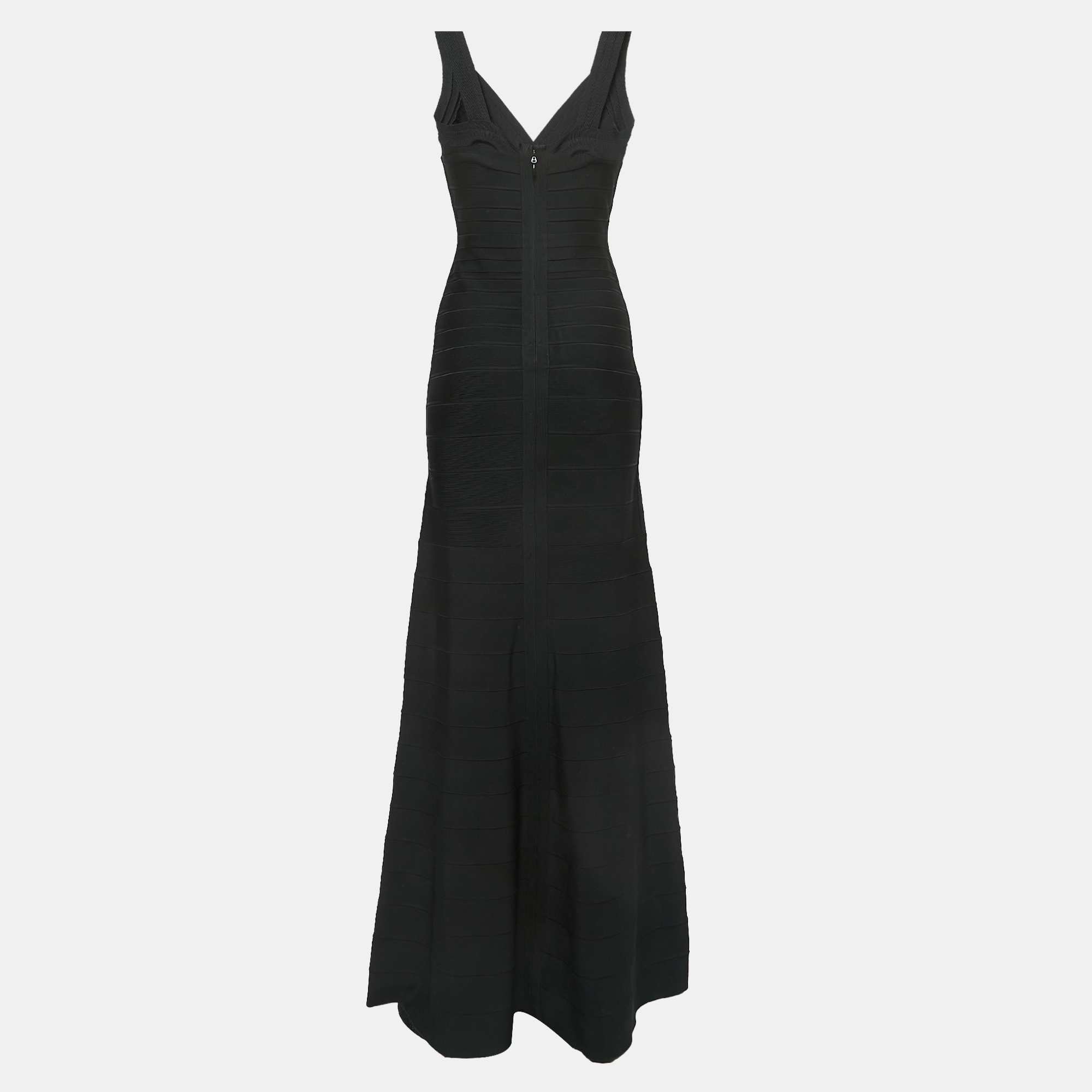 

Herve Leger Black Bandage Knit Maxi Dress