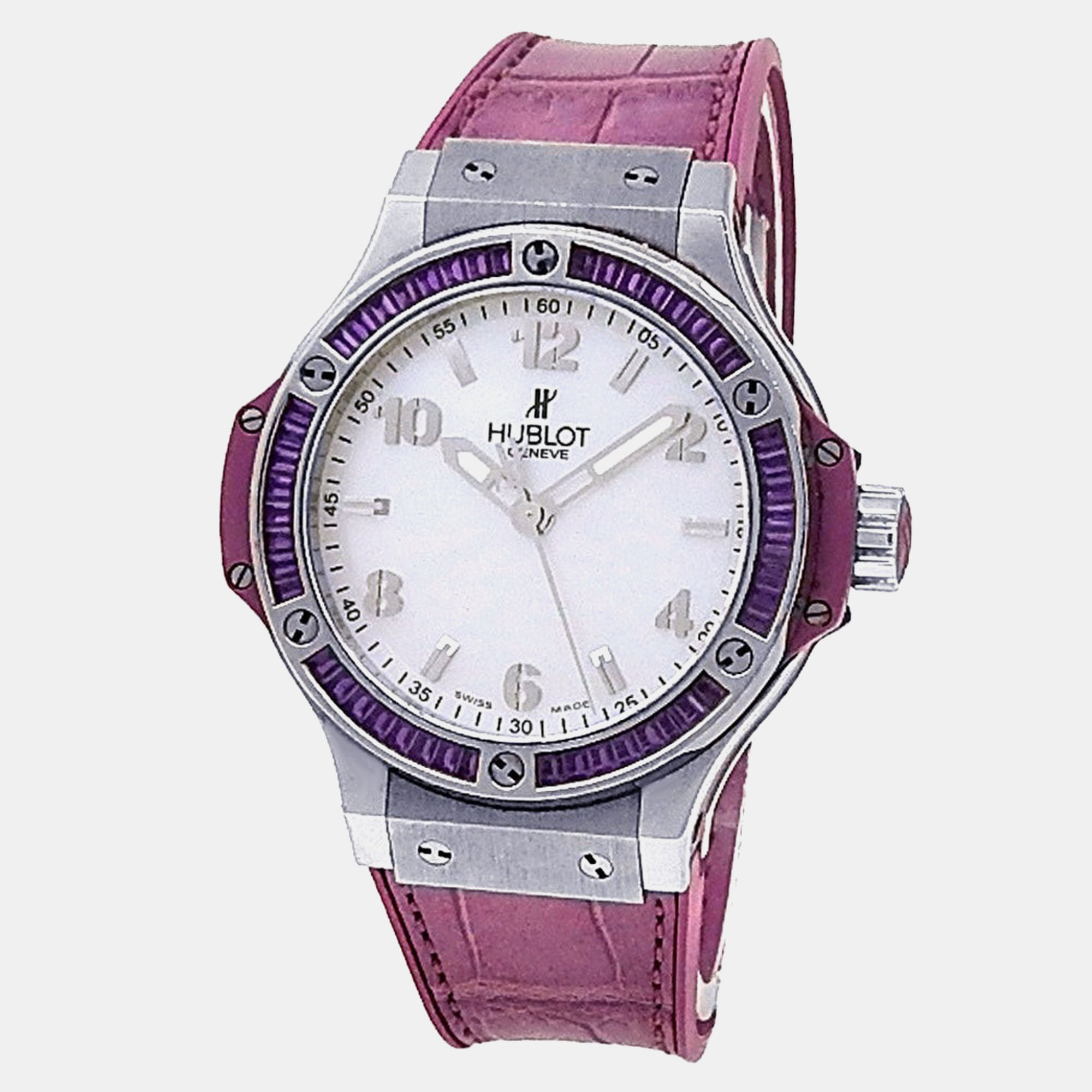 

Hublot Big Bang 361.SV.6010.LR.1905 Automatic Mother of Pearl Stainless Steel Women’s Wristwatch 38 mm, White