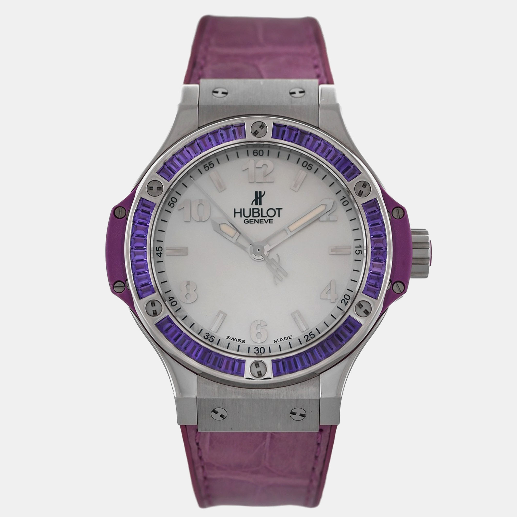 

Hublot Big Bang 361.SV.6010.LR.1905 Quartz White Stainless Steel Women's Wristwatch 38 mm, Silver