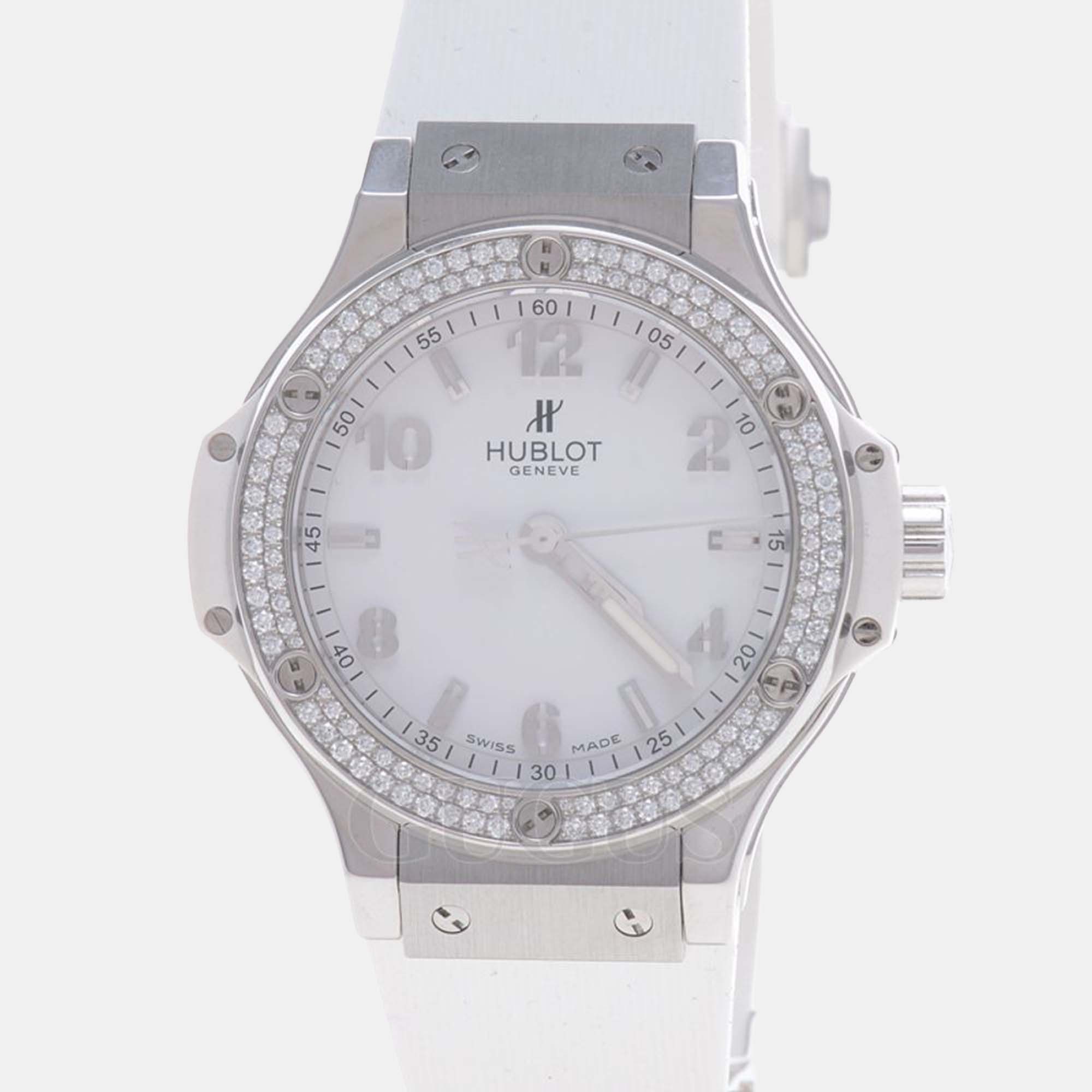 

Hublot Big Bang 361.SE.2010.RW.1104 Quartz White Diamonds Stainless Steel Women's Wristwatch