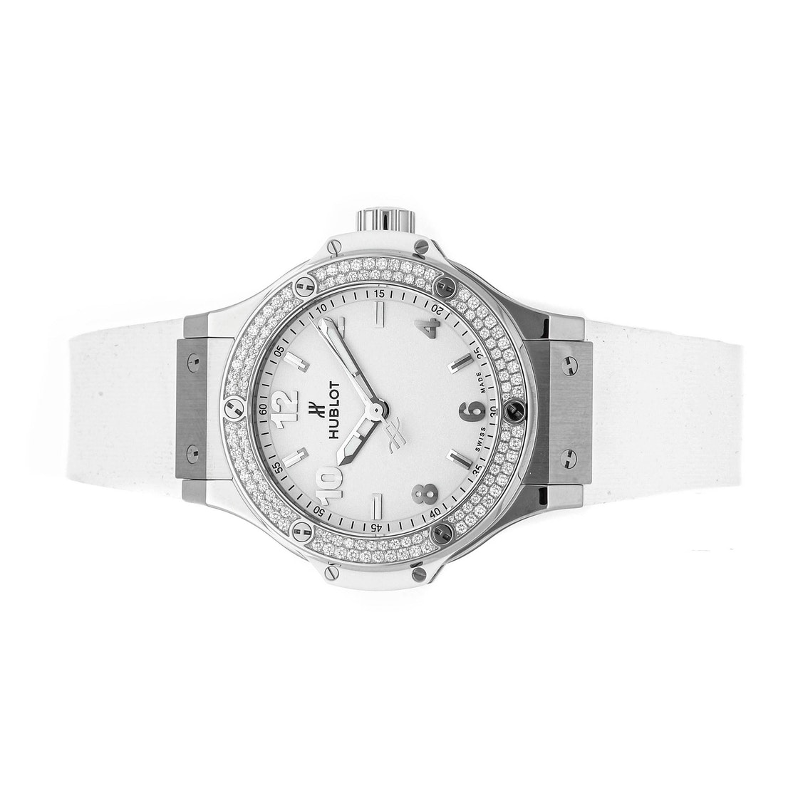 

Hublot White Diamonds Stainless Steel Big Bang