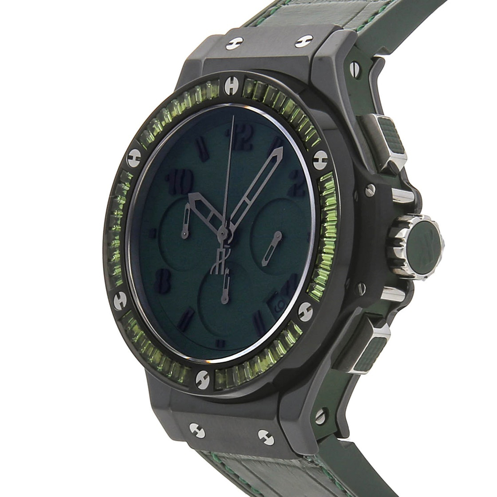 

Hublot Green Sapphire Blacksteel Big Bang Tutti Frutti Chronograph