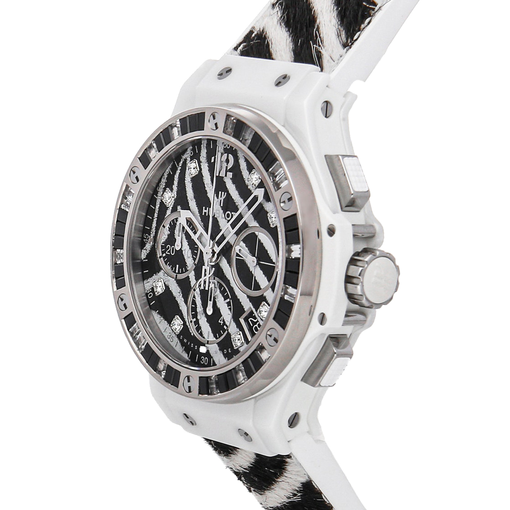 

Hublot Black/White Diamonds Ceramic Big Bang Tutti Frutti Chronograph