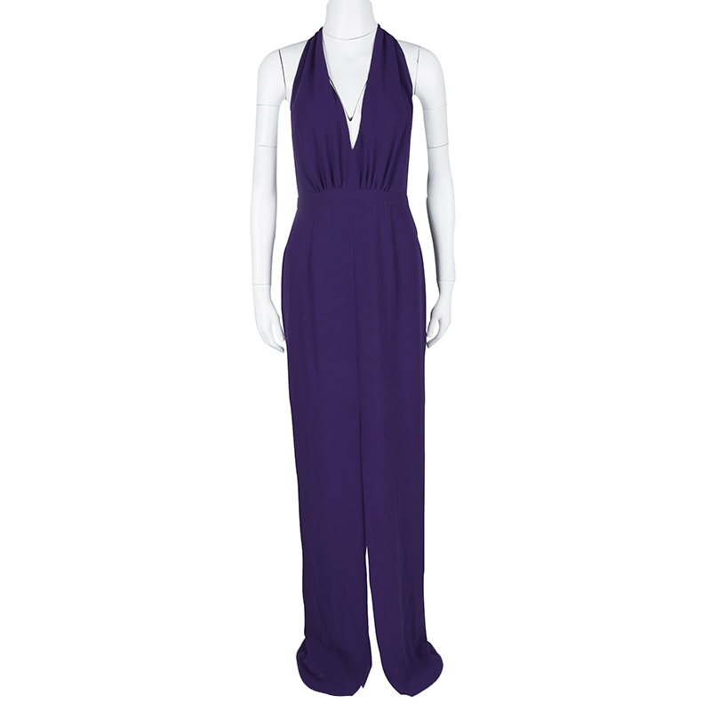 

Hugo Boss Purple V-Neck Sleeveless Diwendyn Maxi Dress