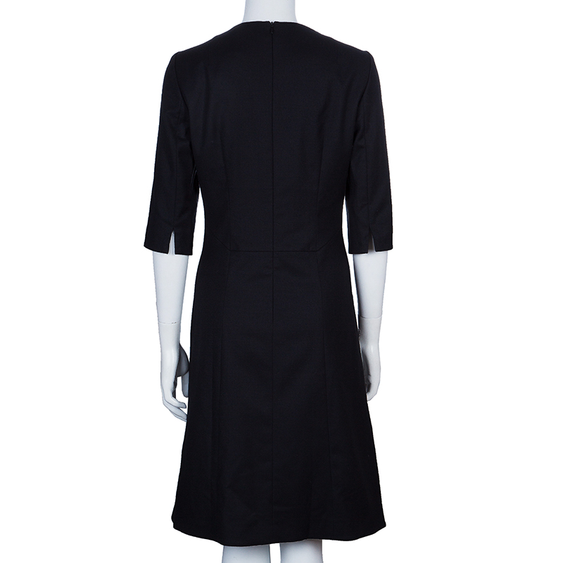 

Hugo by Hugo Boss Black Wool Dress