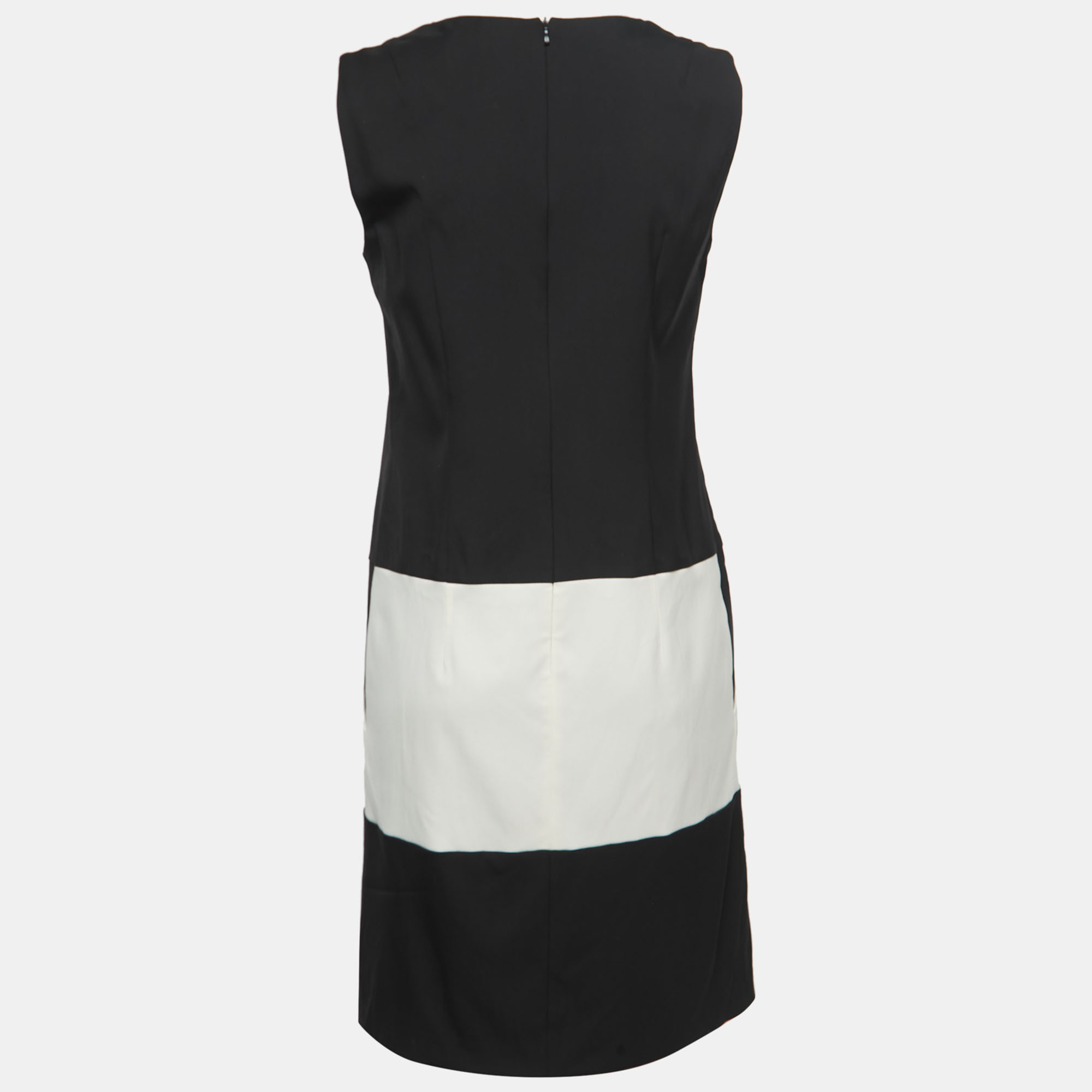 

Hugo By Hugo Boss Monochrome Wool Blend Keluna Sleeveless Dress, Black